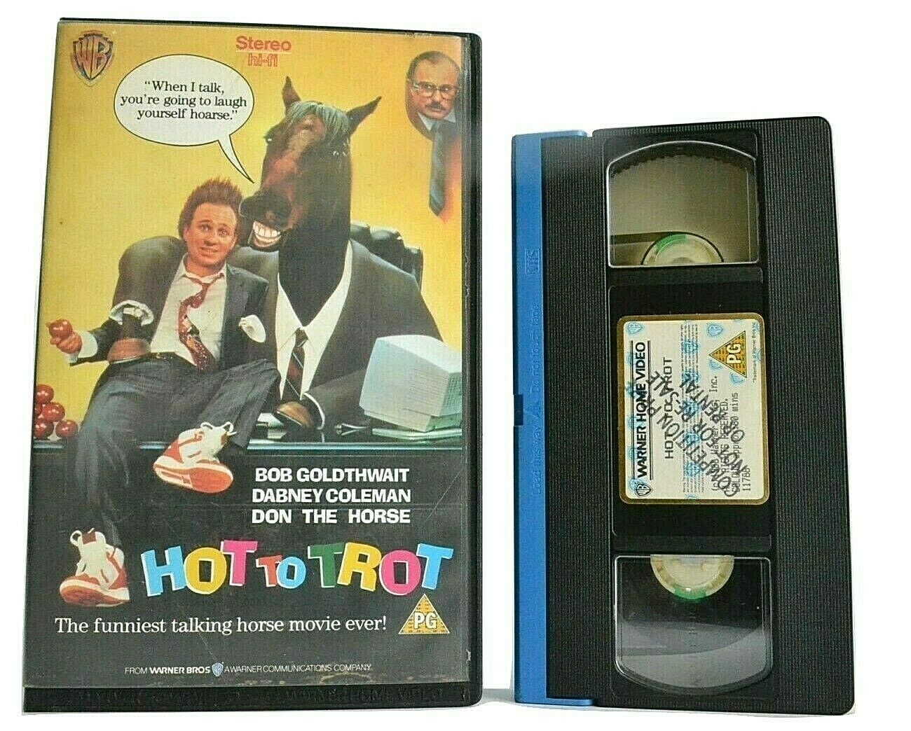 Hot To Trot (1989): Comic Reincarnation - Large Box - Bobcat Goldthwait - VHS-