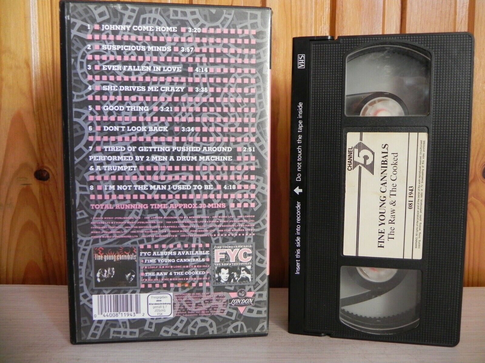 Five Young Cannibals - The Raw & The Cooked - Includes The Hit Singles - VHS-