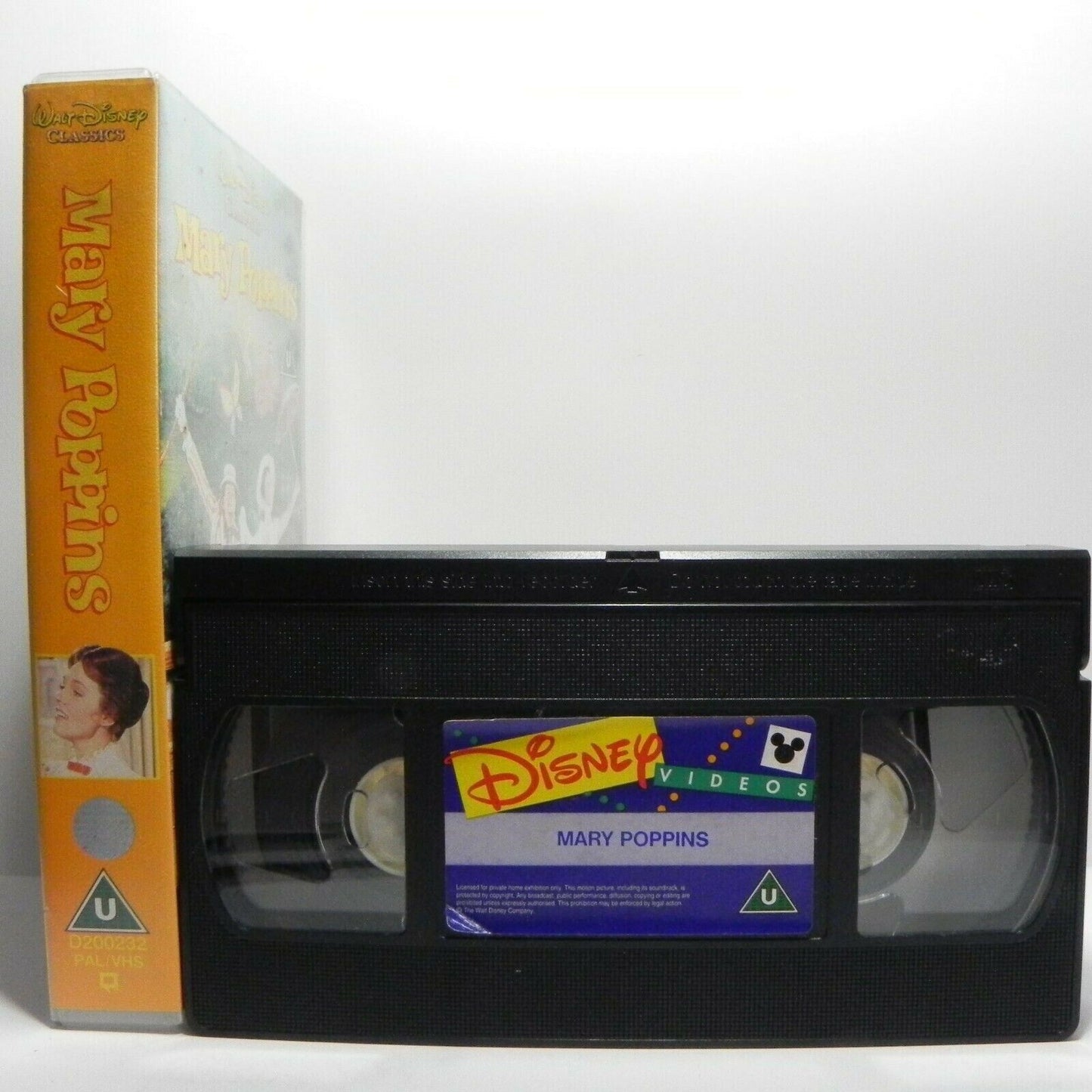 Mary Poppins - Walt Disney Classic - 5 Oscar Winner - Children's - Pal VHS-