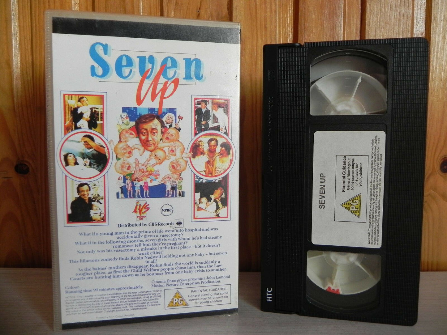 Seven Up - CBS Records - Comedy - Robin Nedwell - Juliet Jordan - Pal VHS-