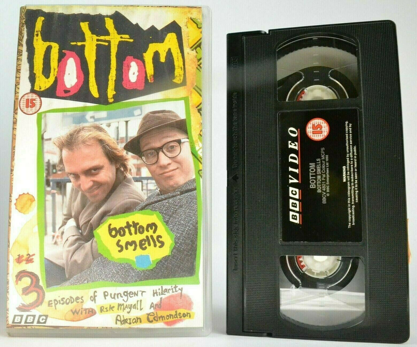 Bottom: 'Bottom Smells' -{BBC Series}- Rik Mayall / Adrian Edmondson - Pal VHS-