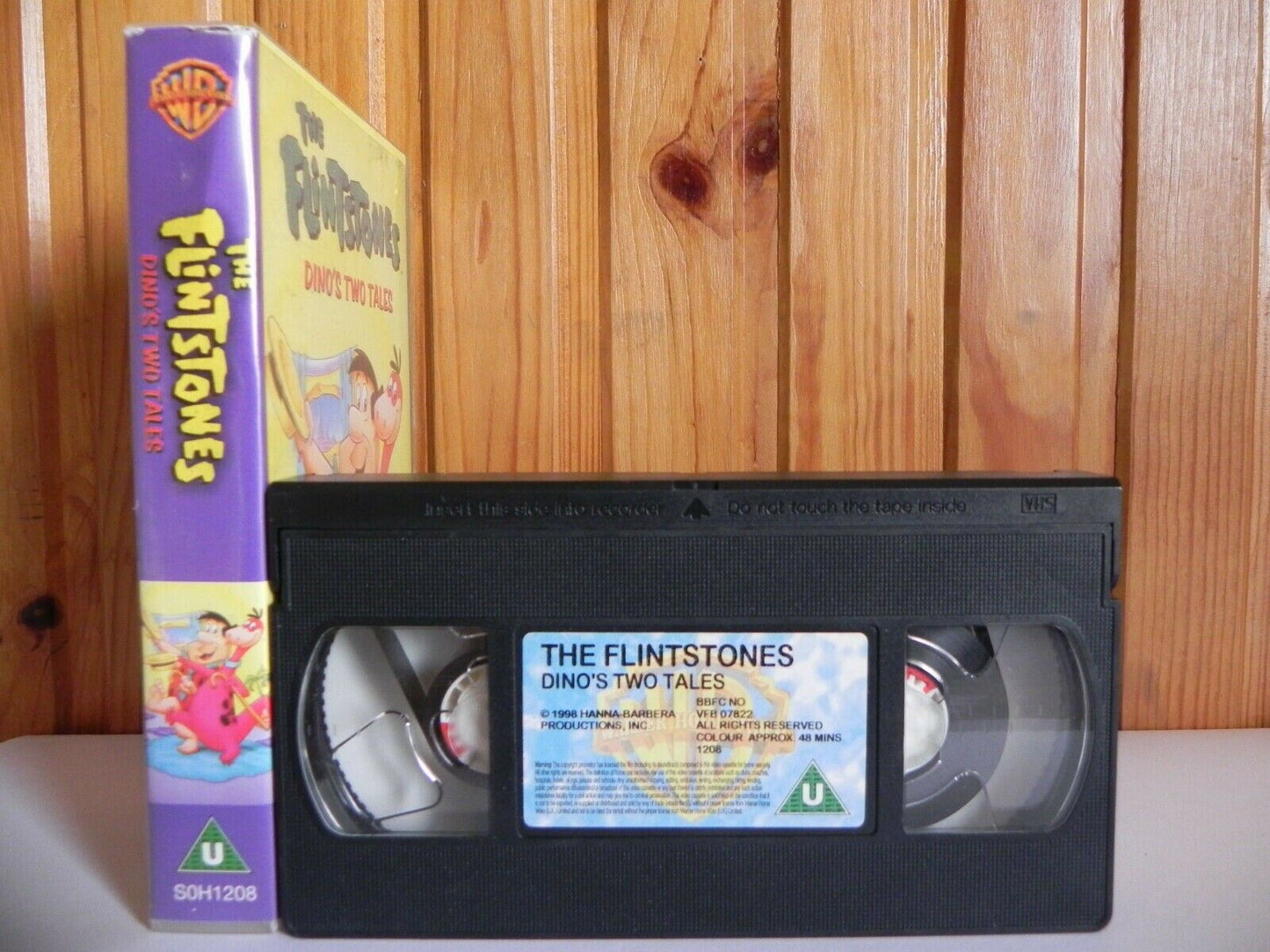 The Flintstones: Dino's Two Tales - Warner - Animated - Adventures - Kids - VHS-