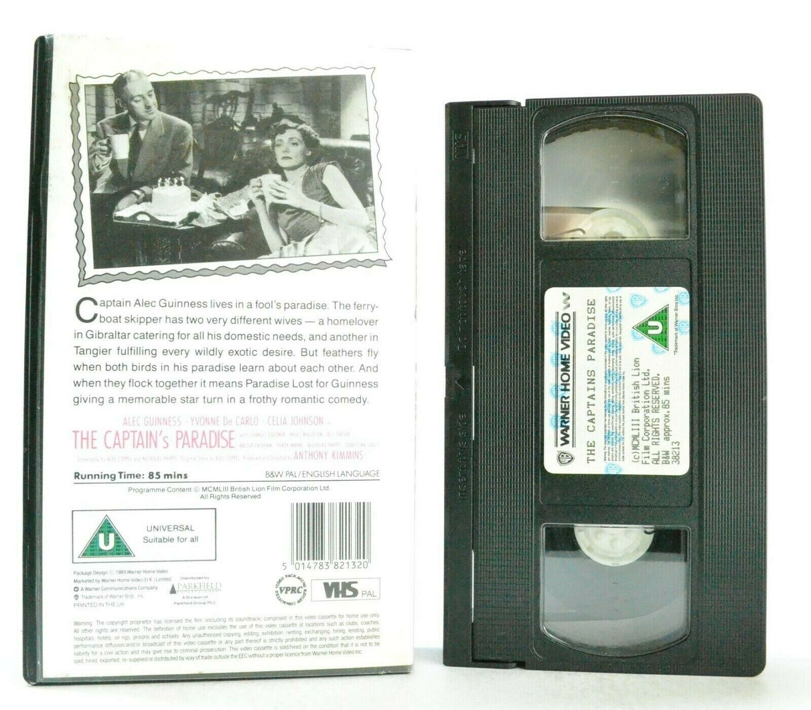 Comedy Capers: The Captain's Paradise - (1956) British Comedy - A.Guinness - VHS-