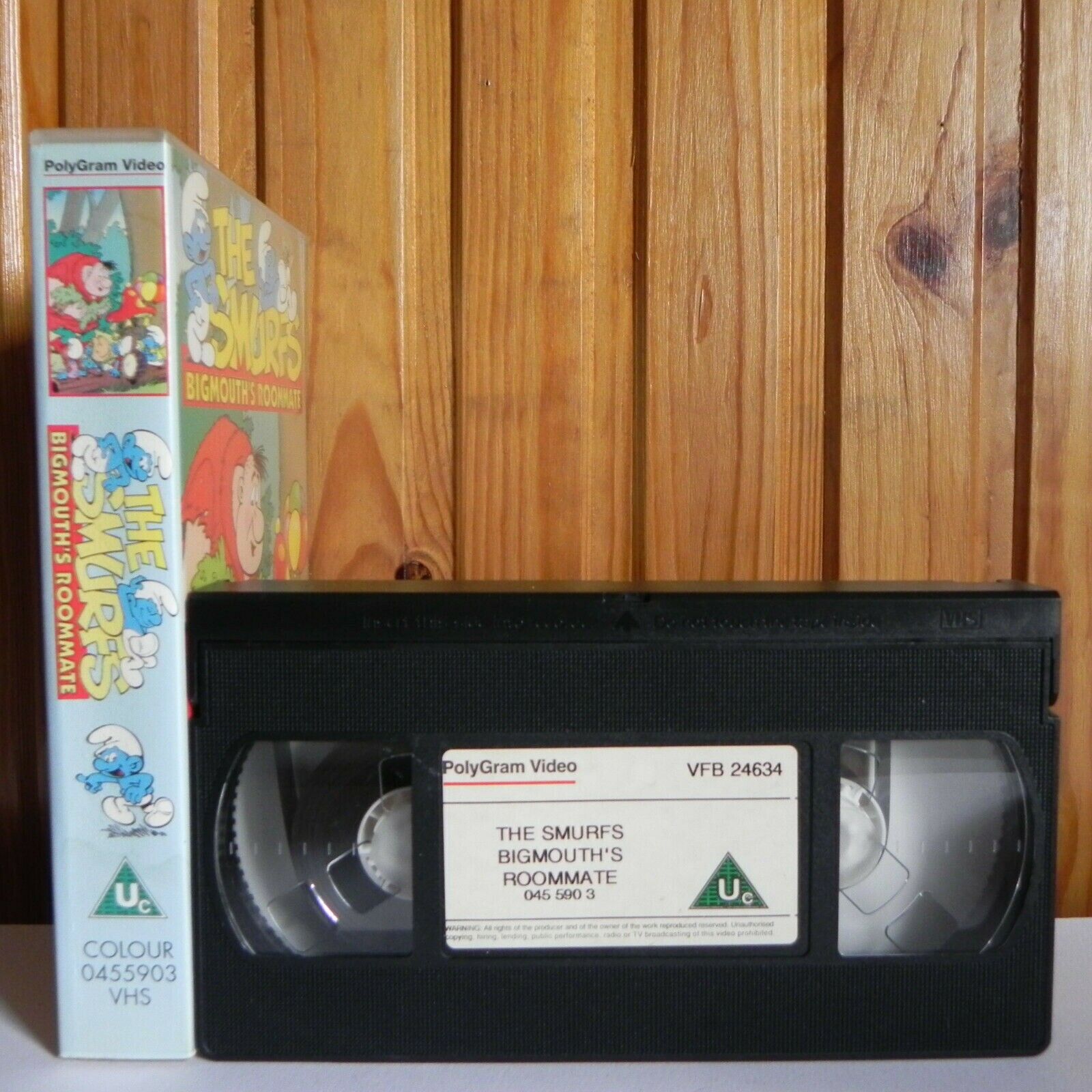 The Smurfs: Bigmouth's Roommate - Animated - Adventures - Children's - Pal VHS-