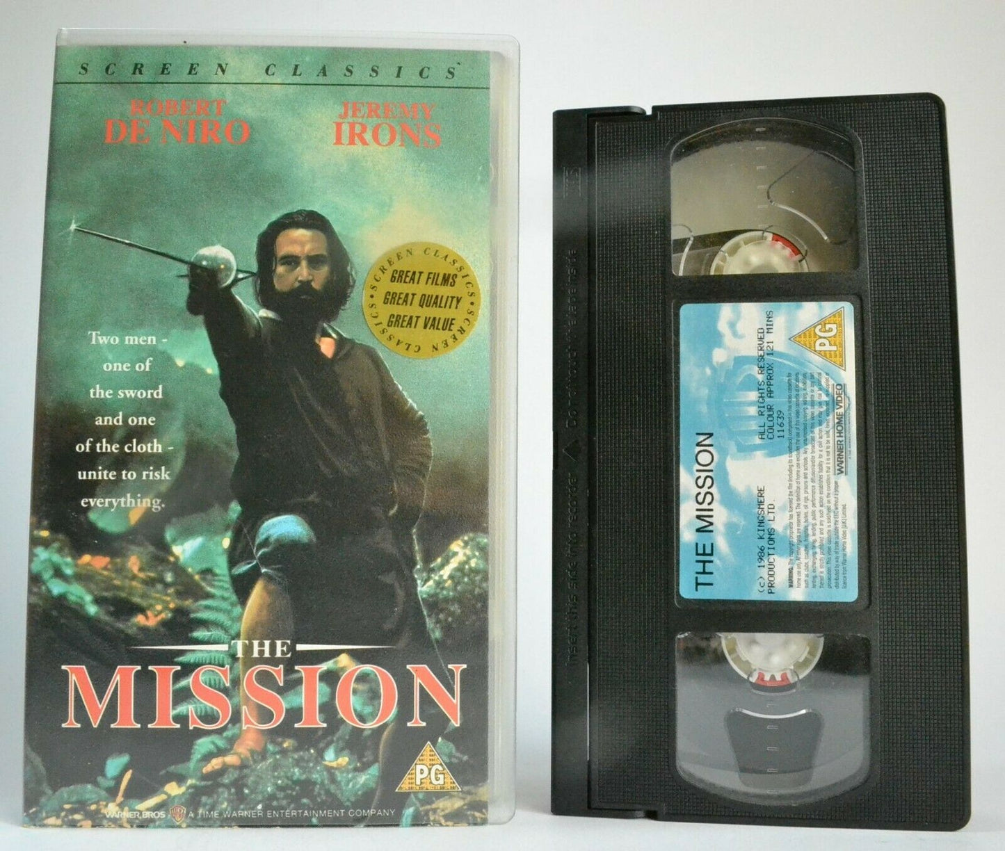 The Mission (1986): Robert De Niro / Jeremy Irons [Screen Classics] Drama - VHS-