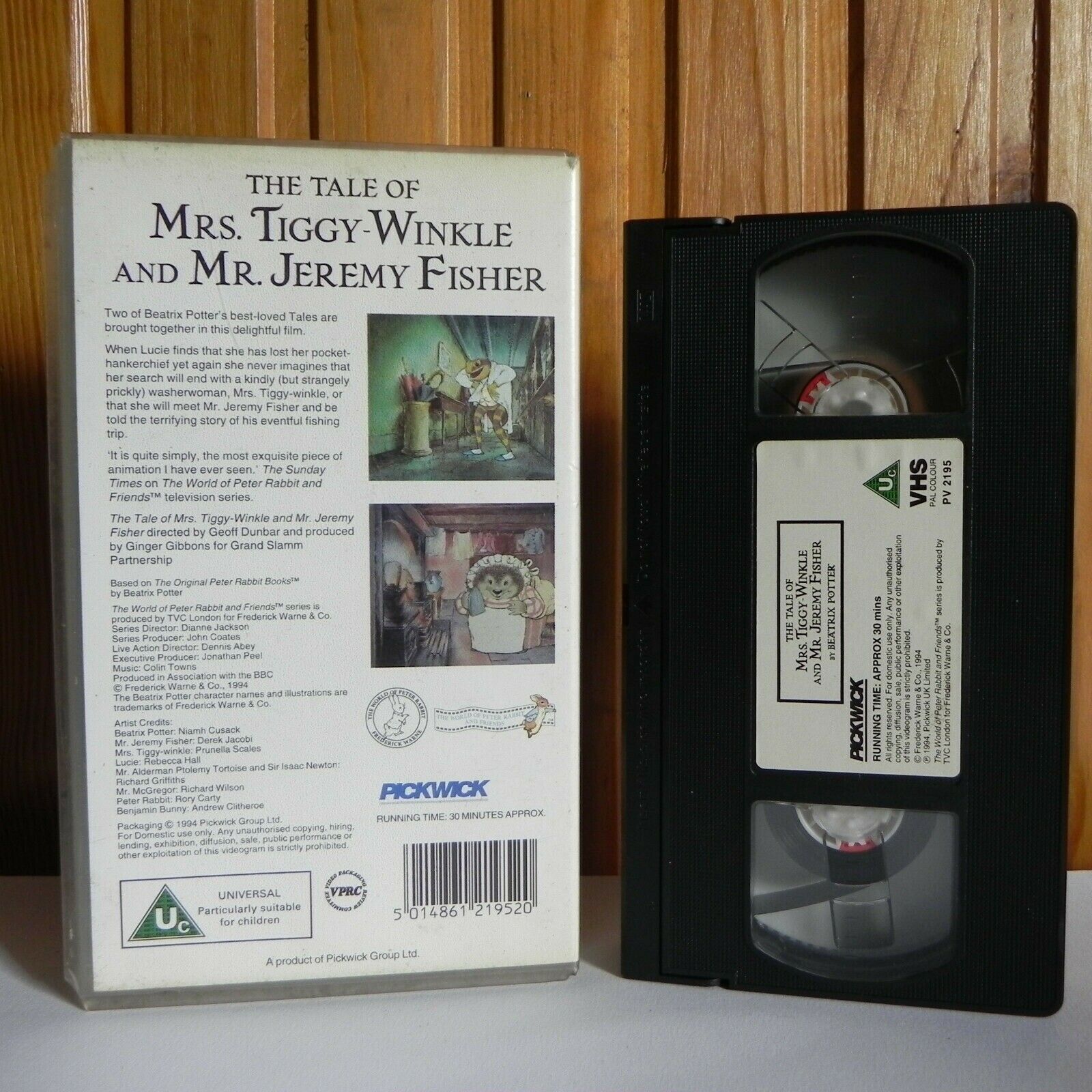 The Tale Of Mrs.Tiggy-Winkle And Mr.Jeremy Fisher - Animated - Children's - VHS-