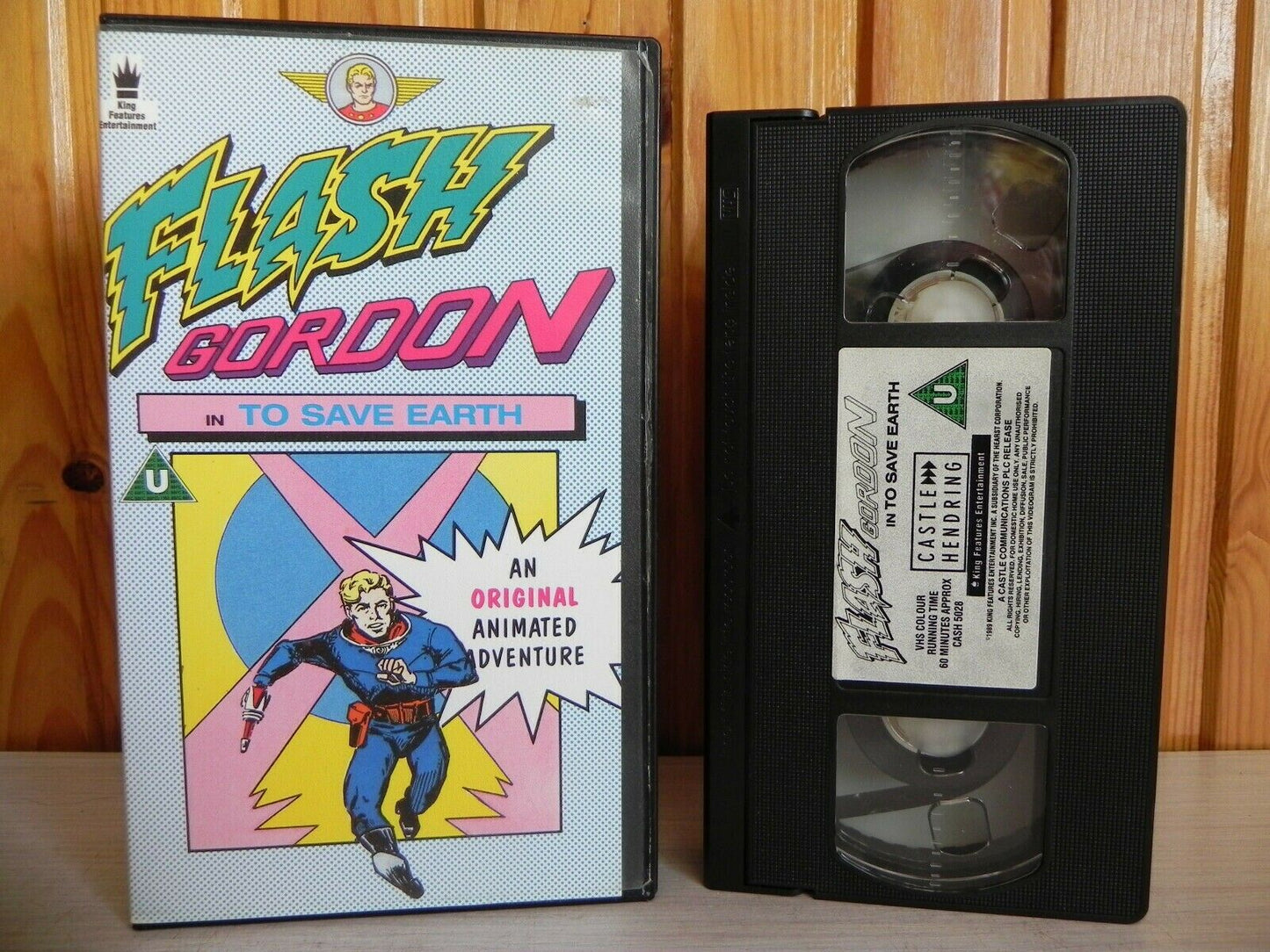 Flash Gordon - To Save Earth - An Original Animated Adventure - Kids - Pal VHS-