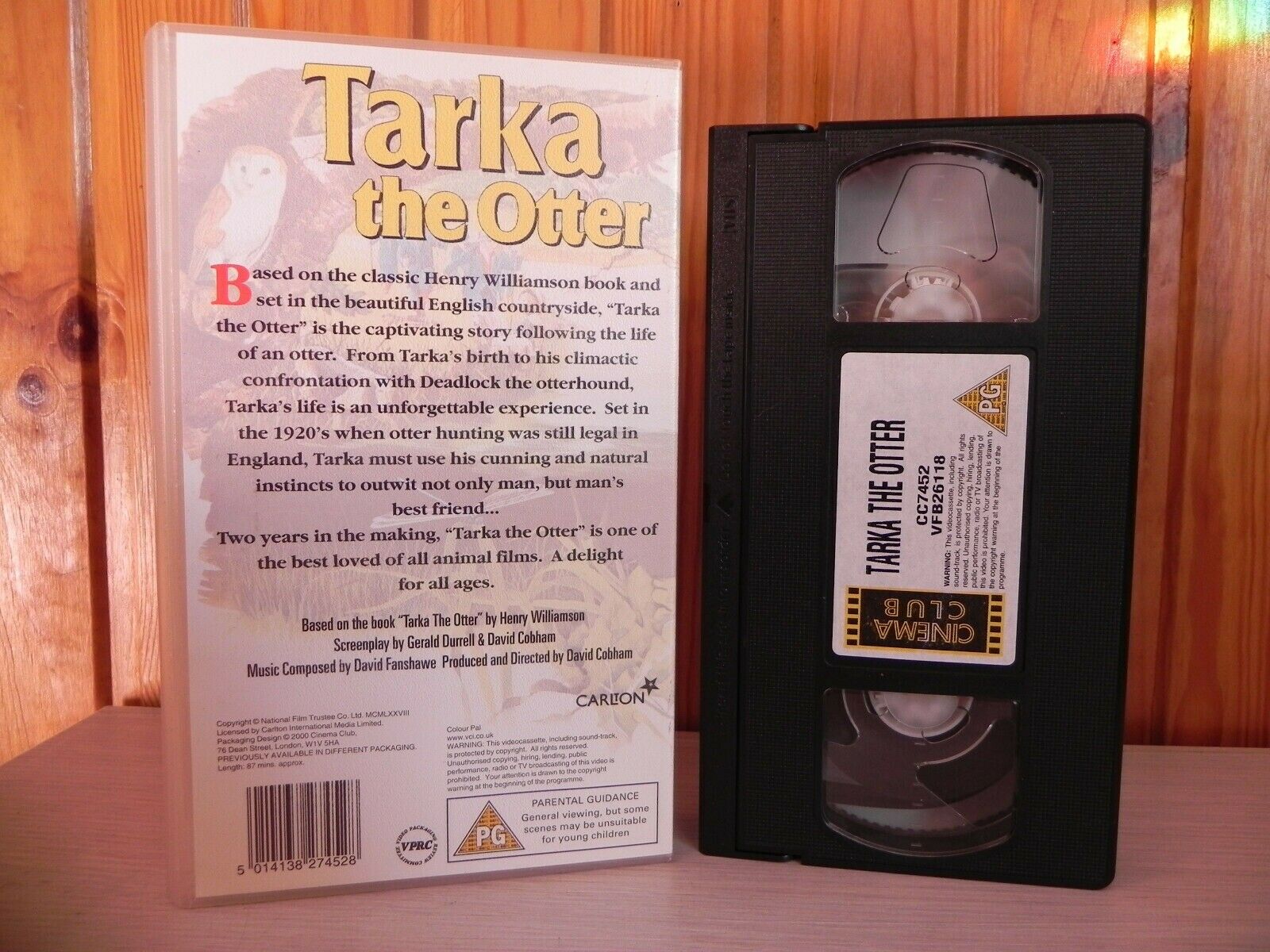 Tarka The Otter:David Cobham (1979) Based On Novel - Henry Williamson (1927) VHS-