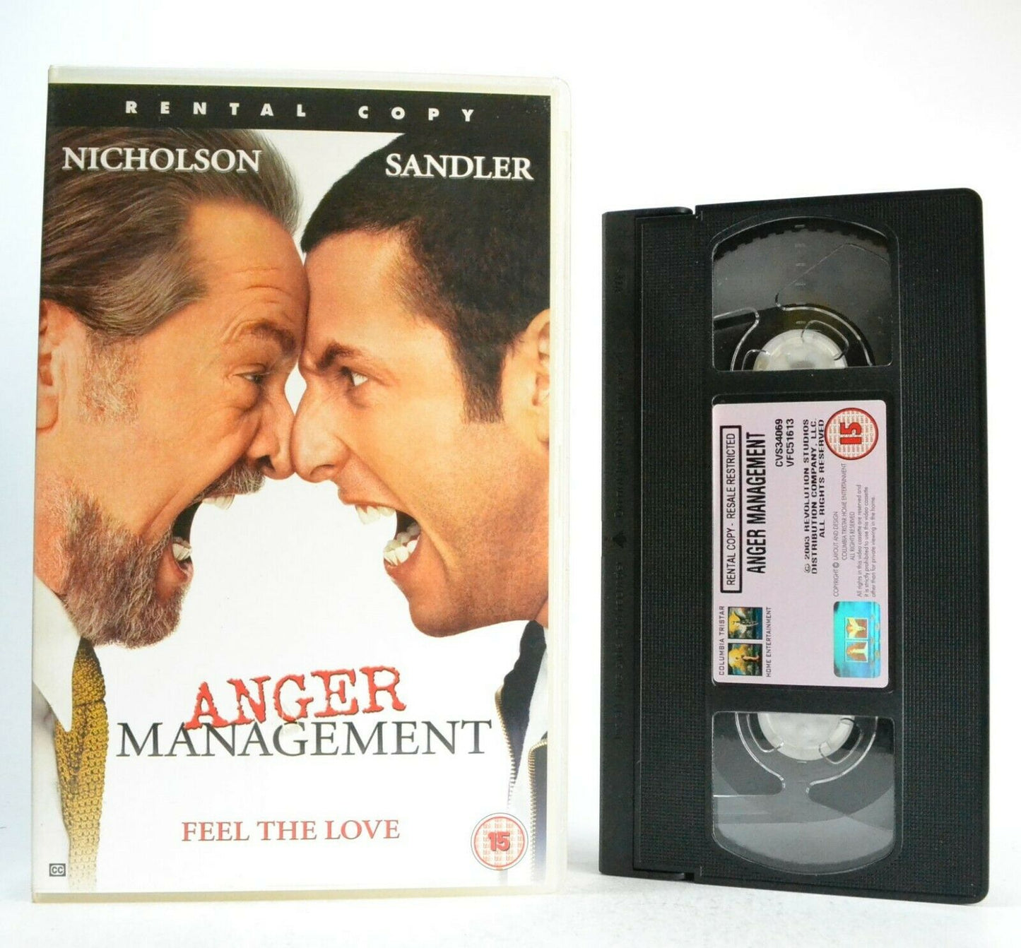 Anger Management: J.Nicholson/A.Sandler - Comedy - Large Box - Ex-Rental - VHS-