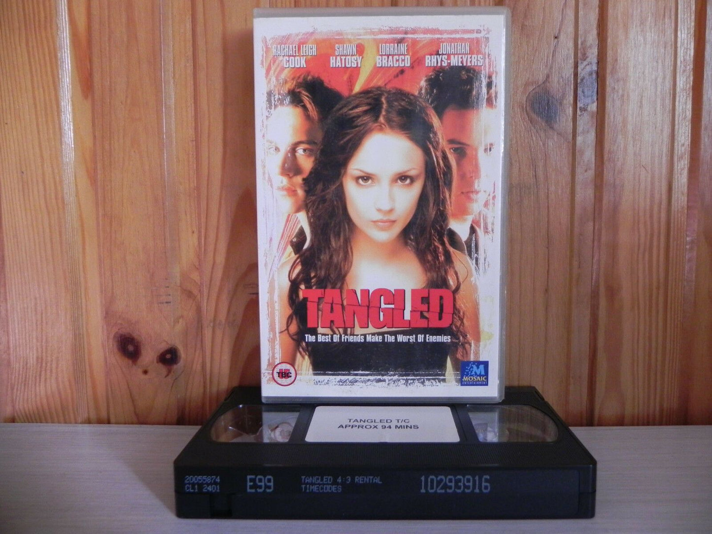 TANGLED - SAMPLE VIDEO - Rachael Leigh Cook - Mystery Thriller - Mosaic - VHS-