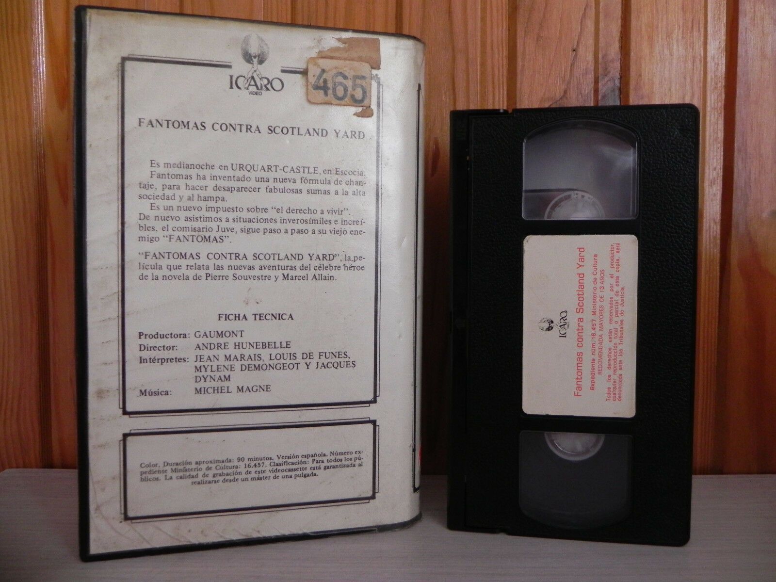 Fantomas Contra Scotland Yard - ICARO - Comedy - Louis De Funes - Pal VHS-