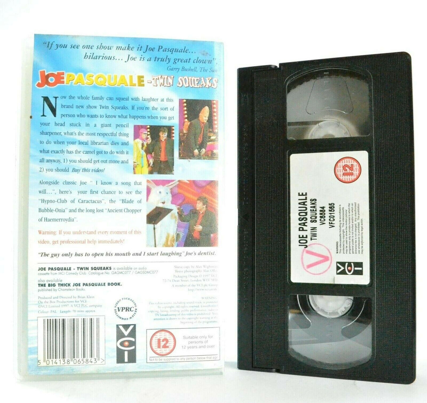 Joe Pasquale: Twin Squeaks - Comedy - Classic Live Show - Hilarious - Pal VHS-