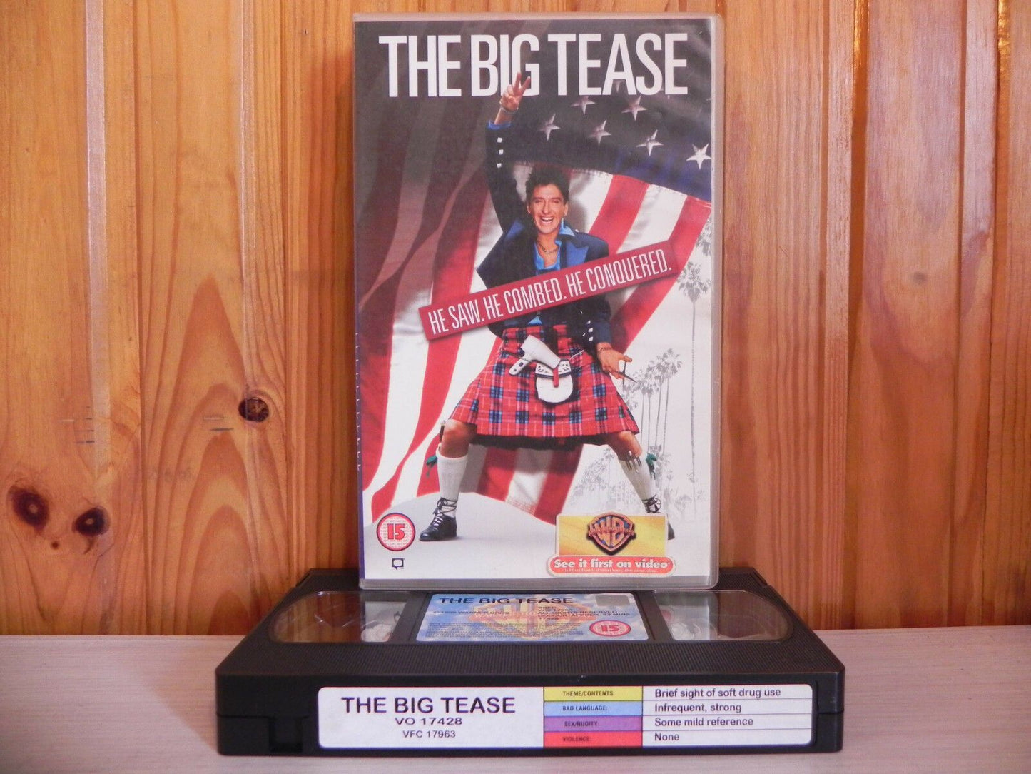 The Big Teese - Glaswegian Hairdresser In L.A. - Big Box - Ex-Rental - Pal VHS-