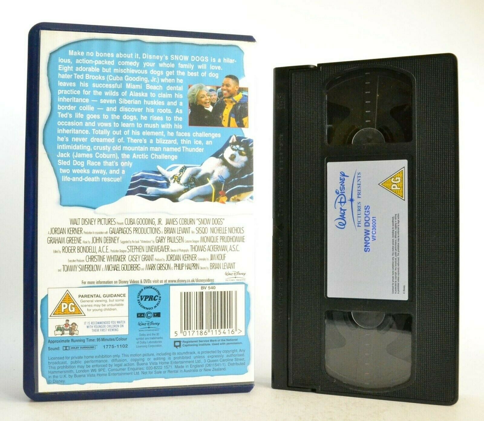 Snow Dogs: Adventure Comedy (2002) - C.Gooding.Jr./J.Coburn - Children's - VHS-