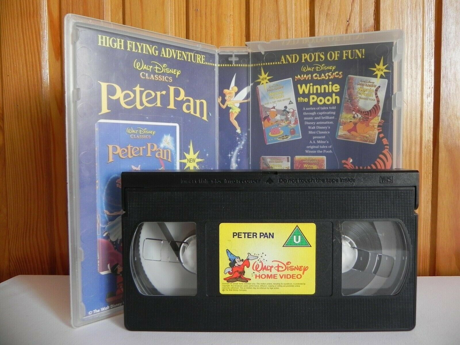 Peter Pan - Walt Disney Classics - Animated - Adventure - Children's - Pal VHS-