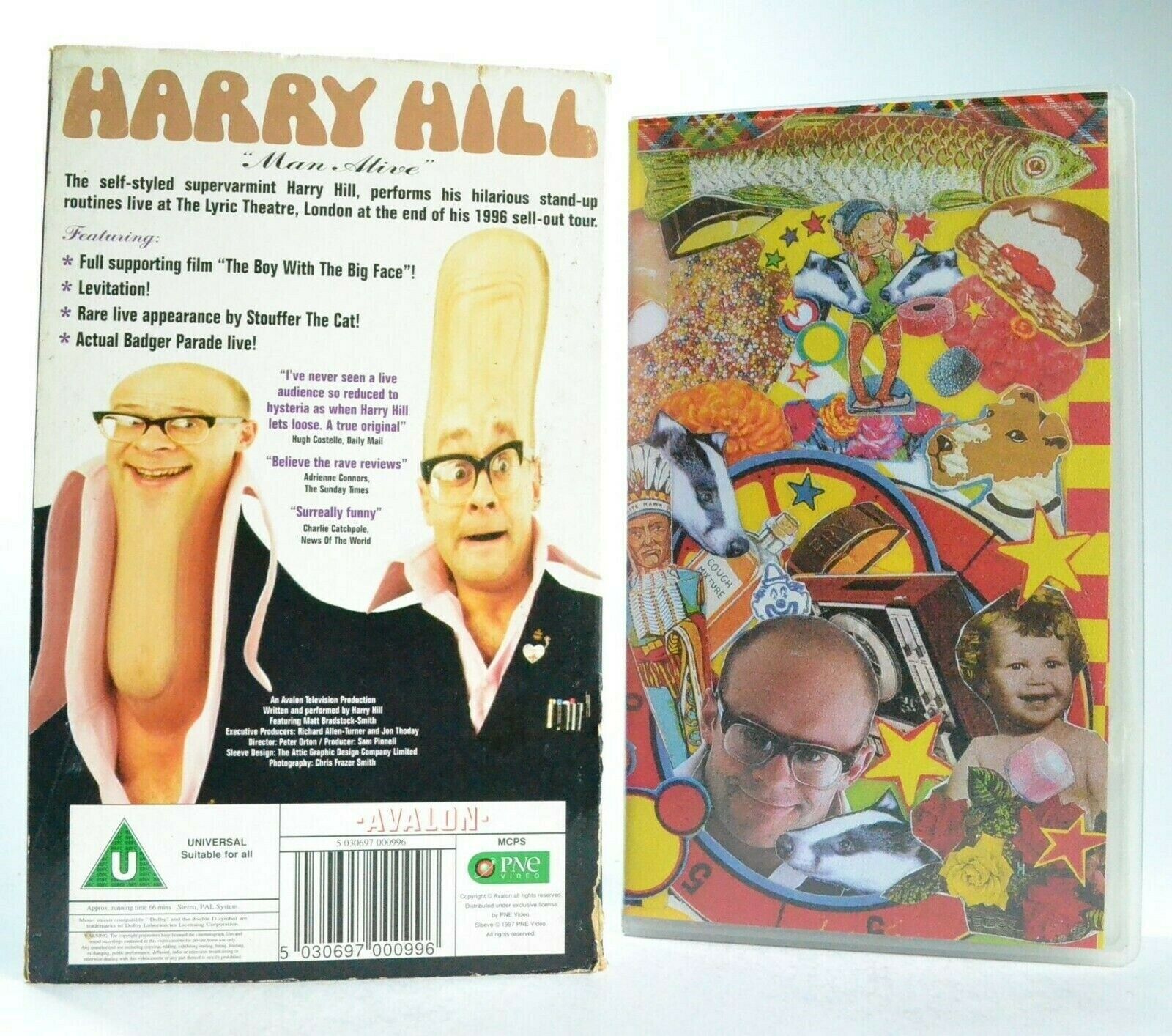 Harry Hill: Man Alive - Stand-Up Comedy - The Lyric Theatre - London - Pal VHS-