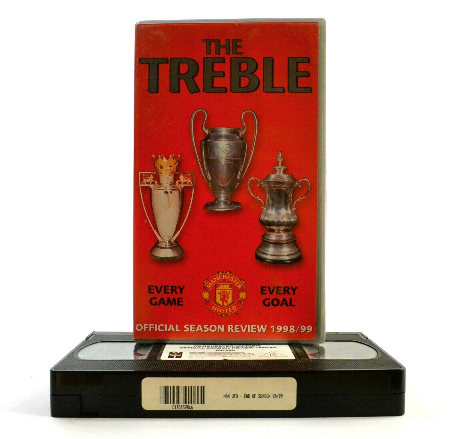 Manchester United: The Treble - Season 1998/99 - Football - Sports - Pal VHS-