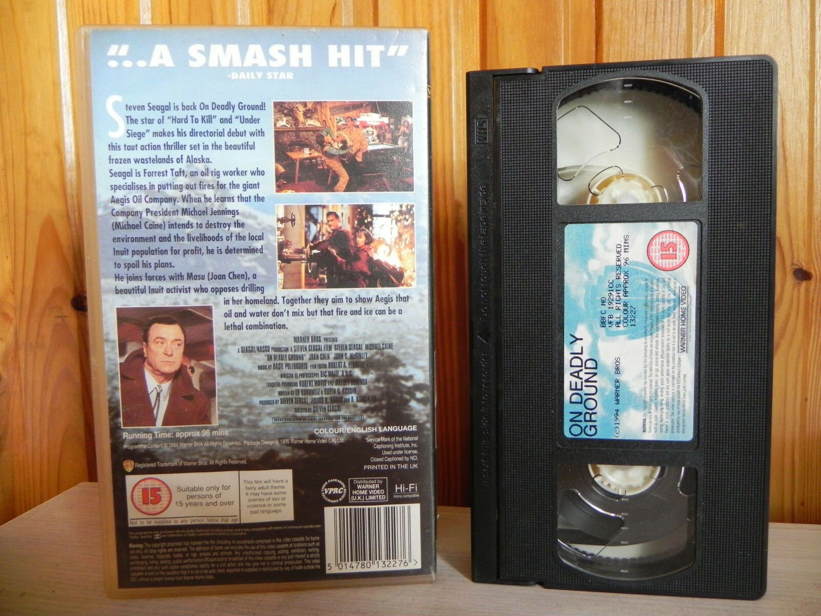 On Deadly Ground - Warner Home - Aikido Thriller (Deleted) Steven Seagal - VHS-