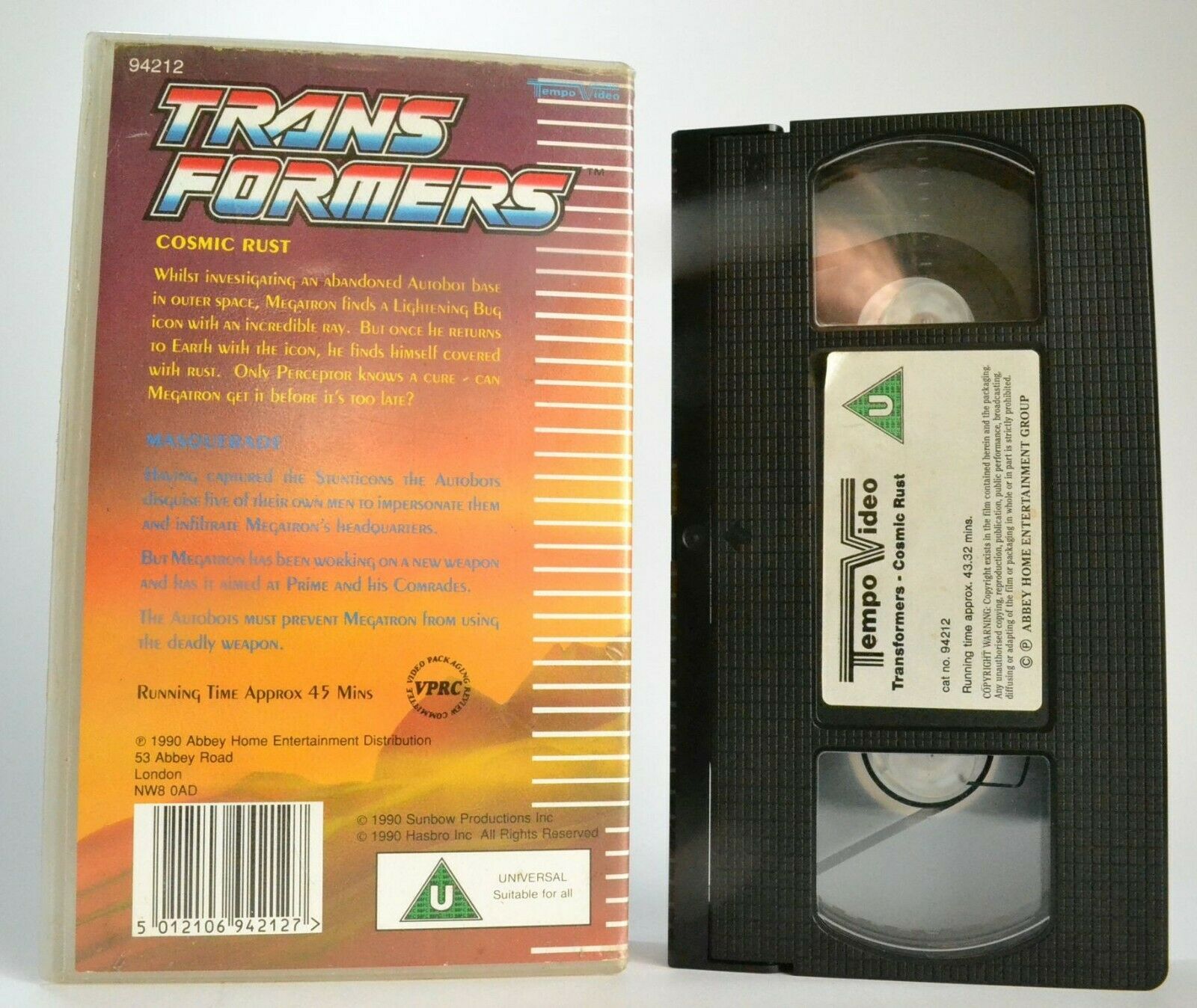 Trans Formers: Cosmic Rust / Masquerade - Action Adventures - Children's - VHS-