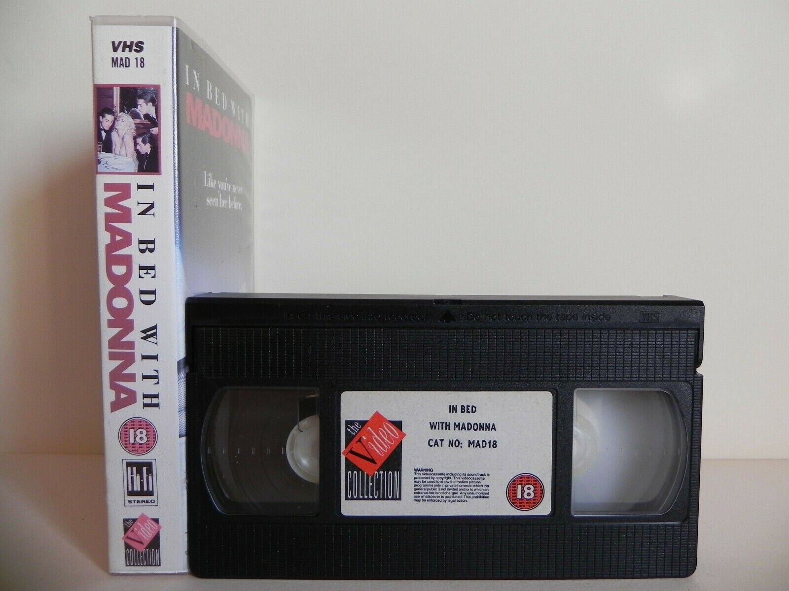 In Bed With Madonna - Hi-Fi Stereo - Documentary - Concert Footage - Pal VHS-