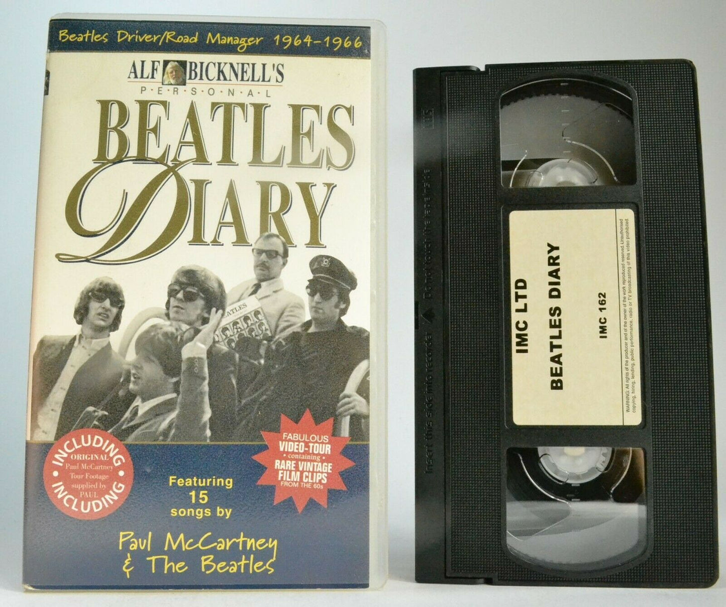 Beatles Diary; [Alf Bicknell] Documentary - Paul McCartney - John Lennon - VHS-