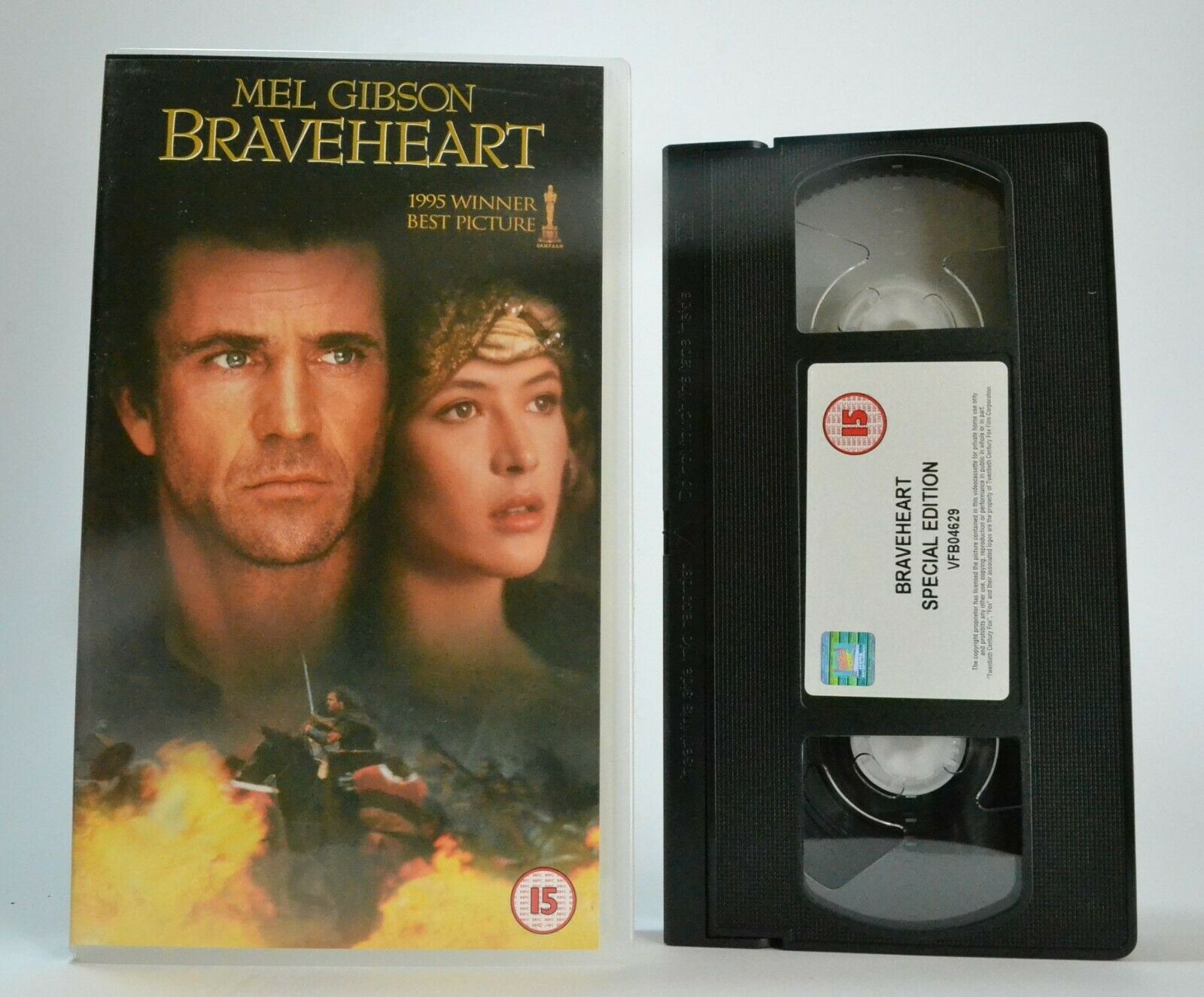 Braveheart (1995) - Special Edition - Epic War Drama - Mel Gibson - Pal VHS-