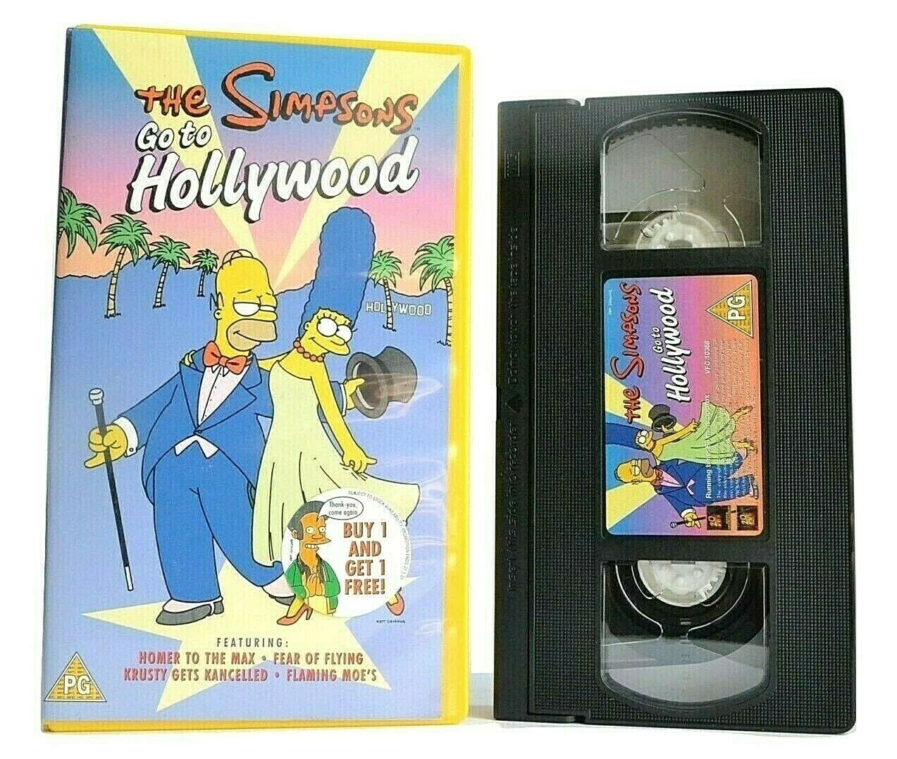 The Simpsons Go To Hollywood: Homer The Max - Matt Groening - Animated - Pal VHS-