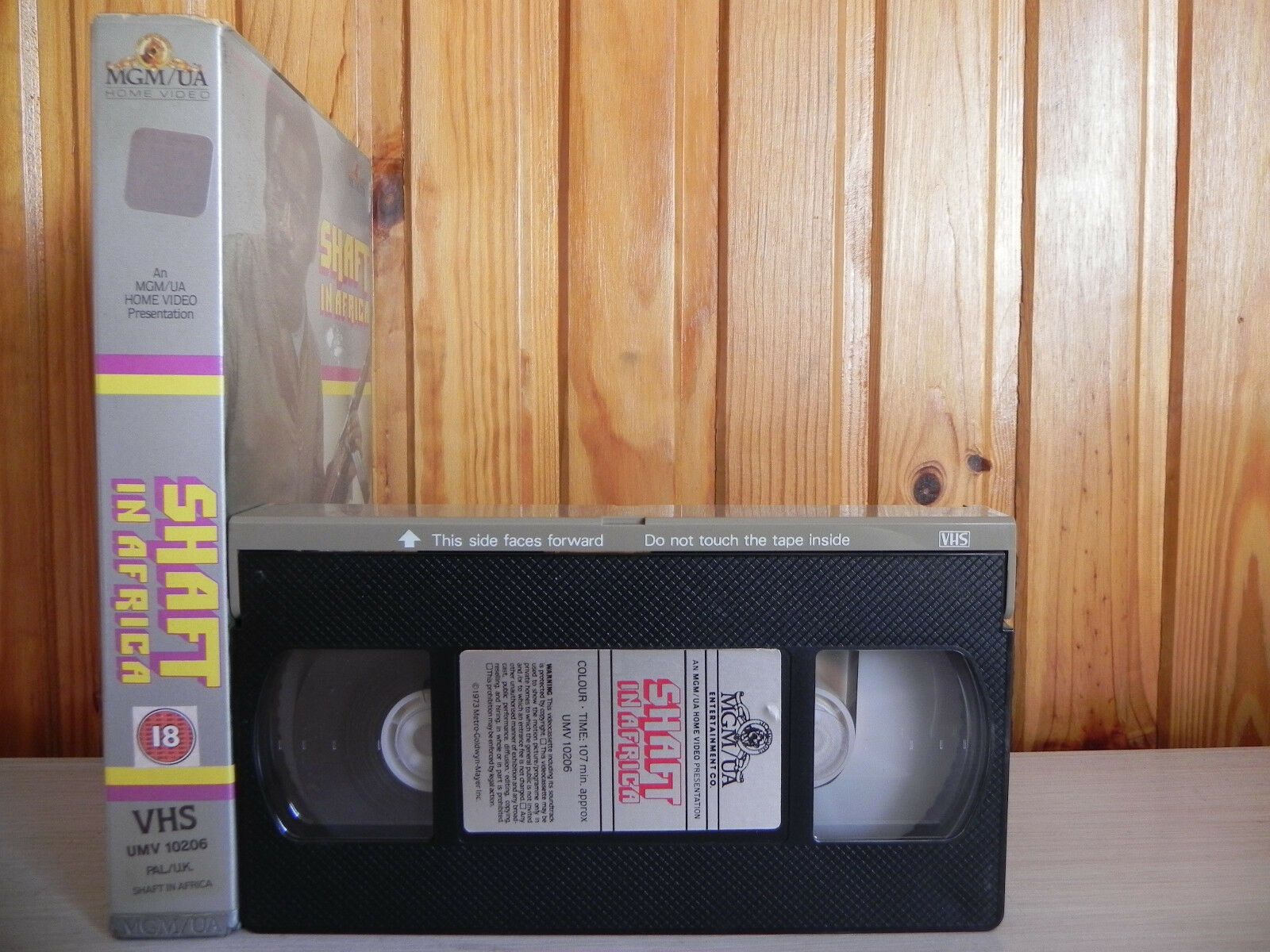 Shaft In Africa - MGM Video - Big-Box - Pre-Cert - Richard Roundtree - Pal VHS-