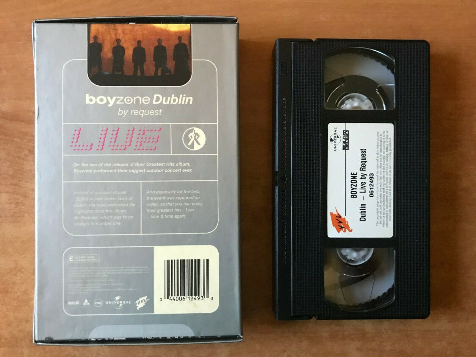 Boyzone Dublin...Live By Request - Live Performance - Greatest Hits - Pal VHS-