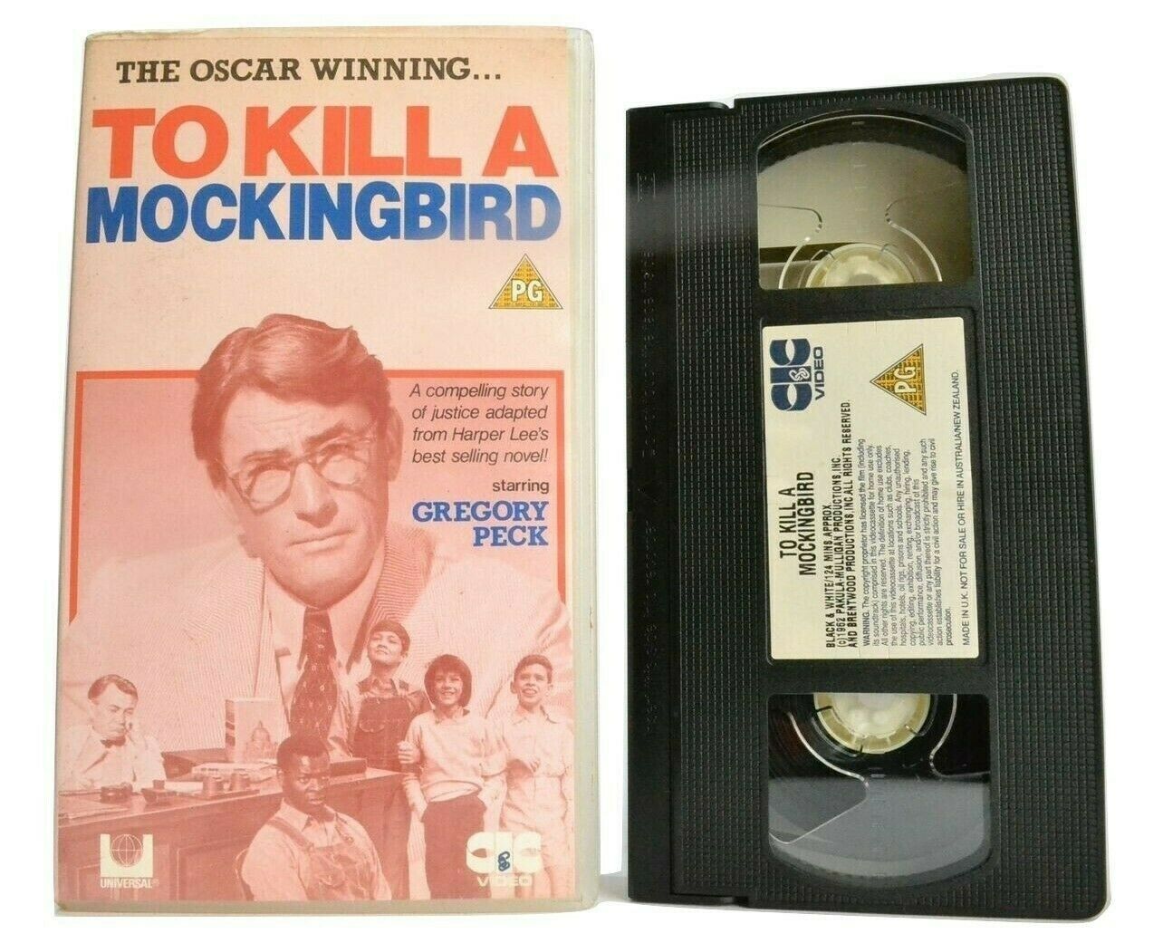 To Kill A Mockinbird (1962); [Harper Lee] Crime Drama - Gregory Peck - Pal VHS-