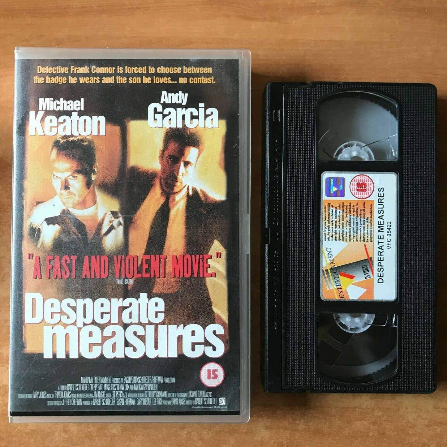 Desperate Measures: Police Action - Crime Drama [Big Box] Michael Keaton - VHS-