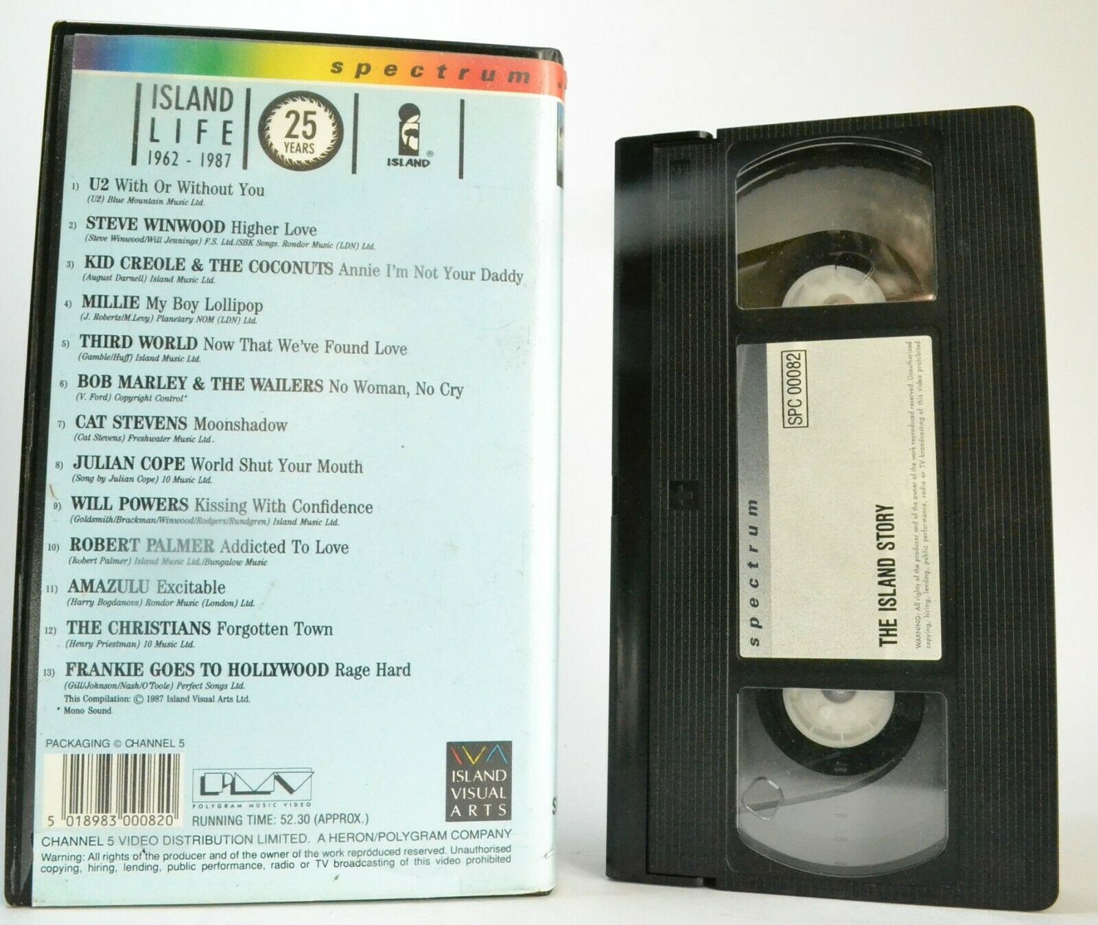 The Island Story [Spectrum]: U2 - Bob Marley - Cat Stevens - Robert Palmer - VHS-