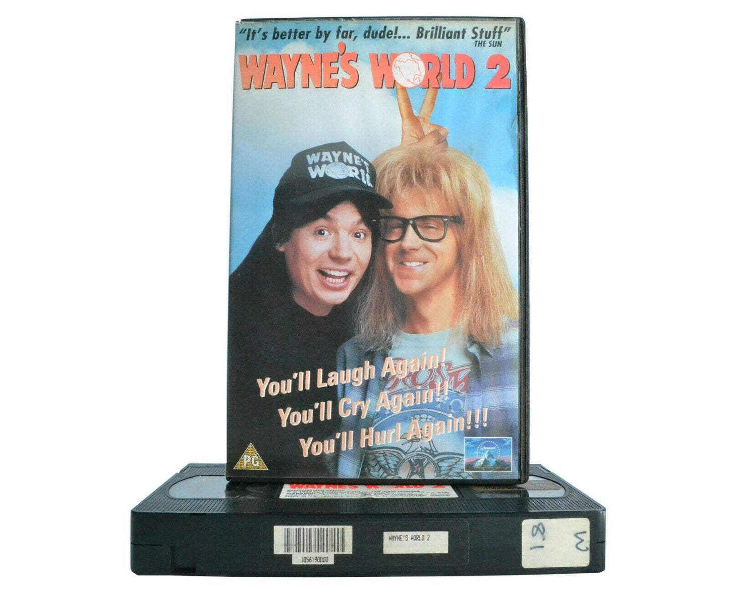 Wayne's World 2 (1993): Rock Comedy [Large Box] Mike Myers / Dana Carvey - VHS-