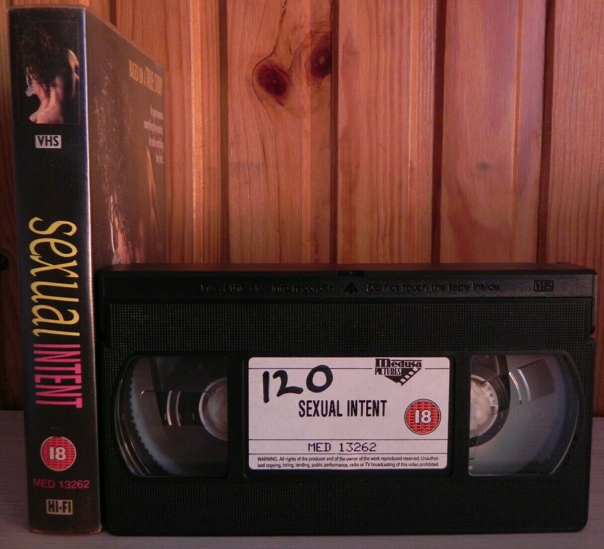 Sexual Intent - Gary Hudson - Michelle Brin - Rare & Deleted Medusa 13262 - VHS-