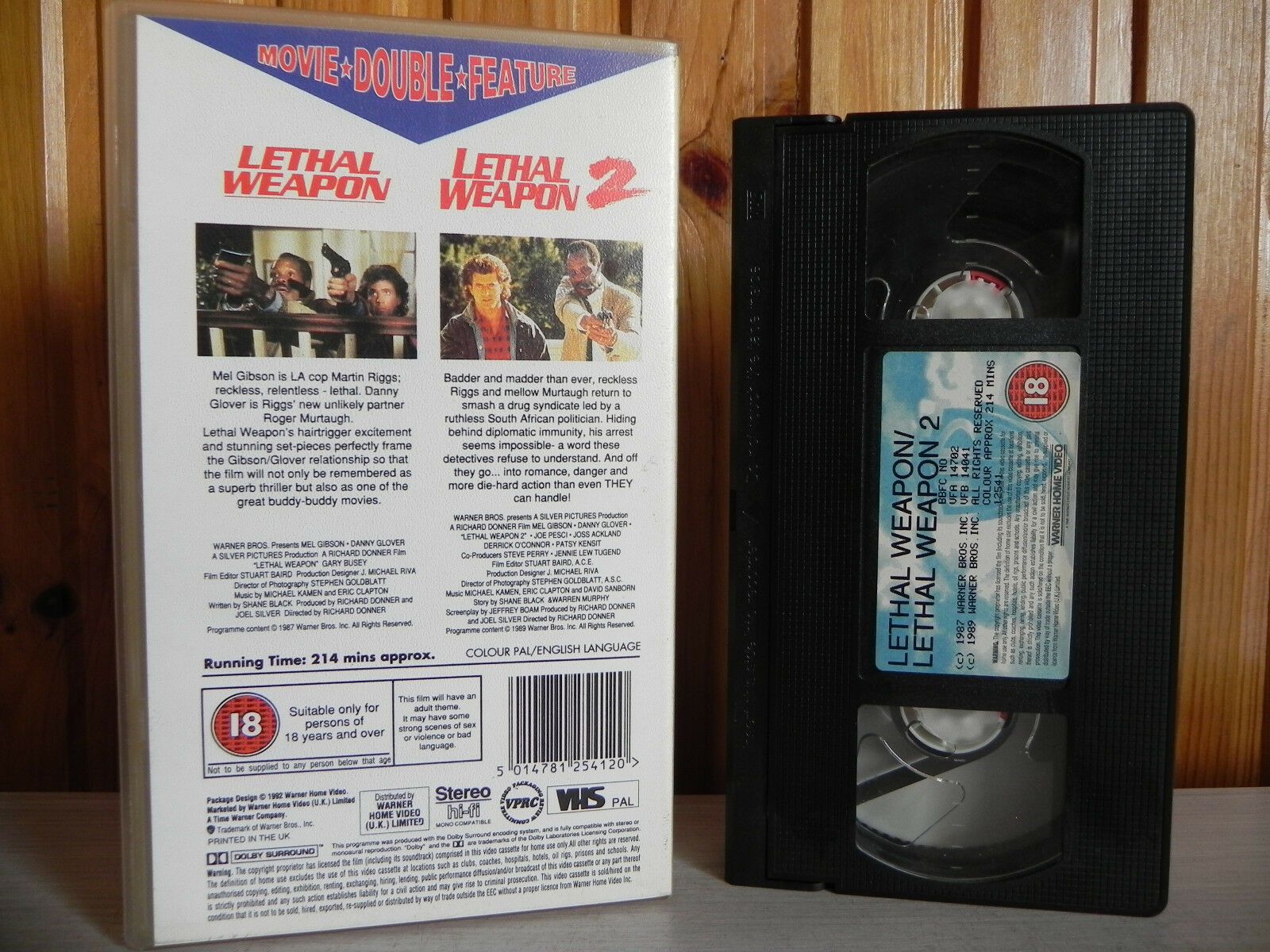 Lethal Weapon, Lethal Weapon 2, Warner, Action, Movie Double Feature, VHS –  Golden Class Movies LTD