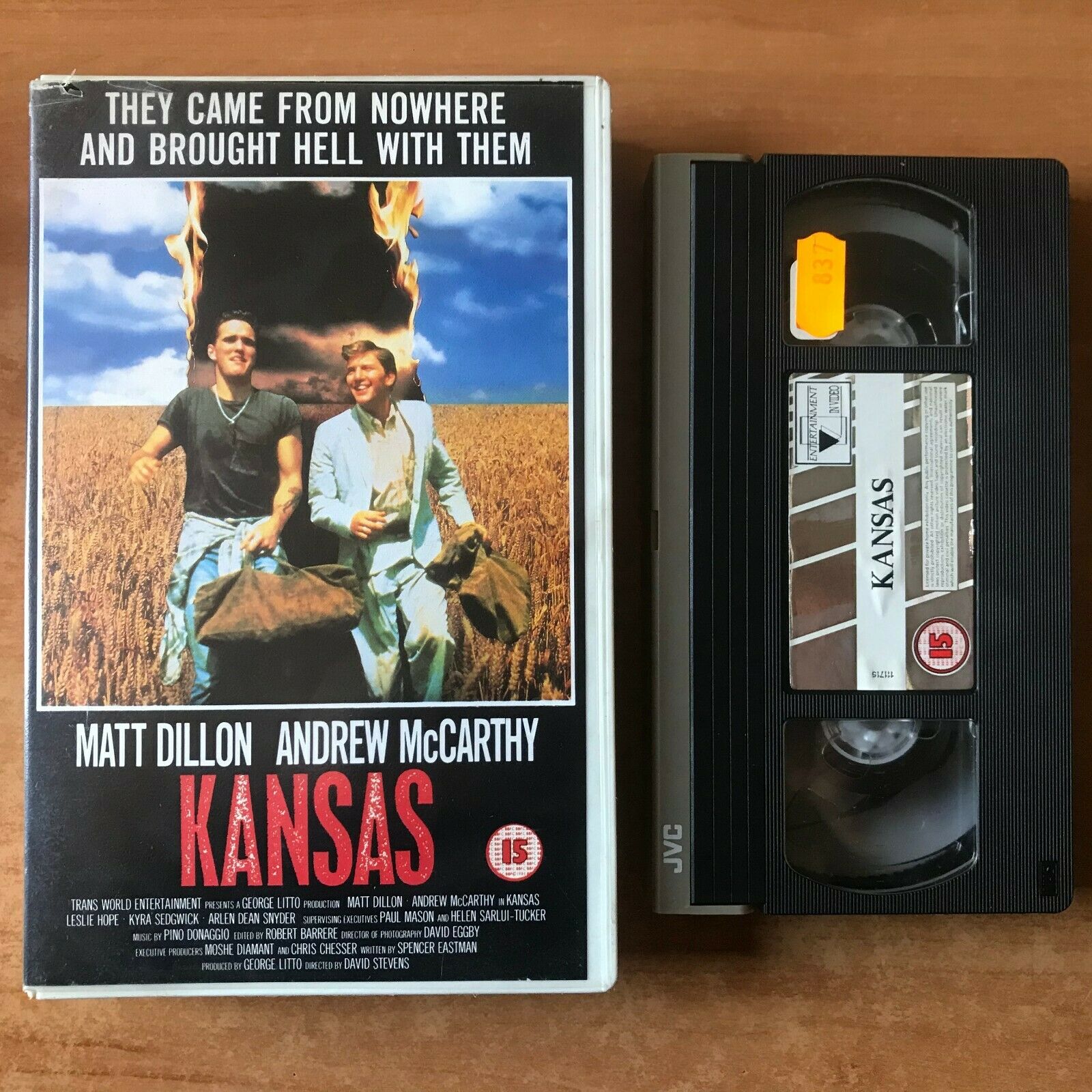 Kansas (1988): Drama [Large Box] Rental - Matt Dillion / Andrew McCarthy - VHS-
