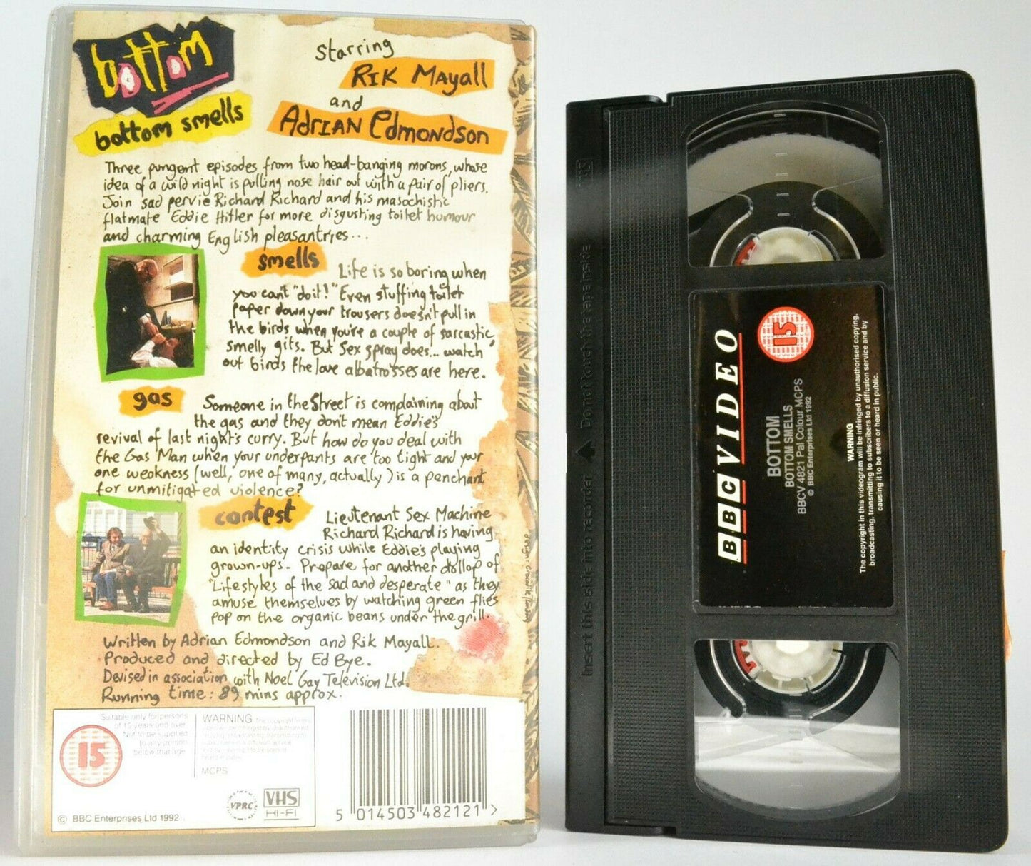 Bottom: 'Bottom Smells' -{BBC Series}- Rik Mayall / Adrian Edmondson - Pal VHS-