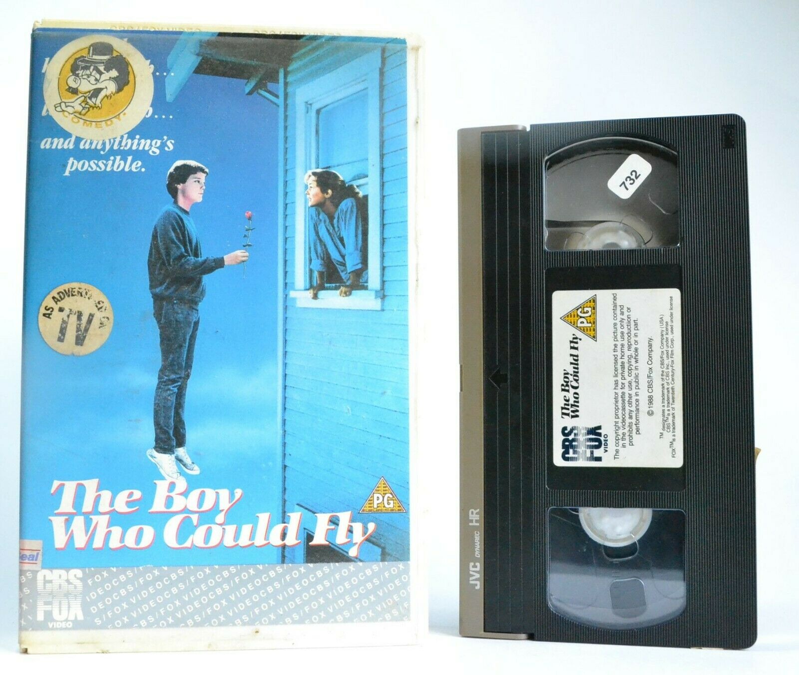 The Boy Who Could Fly: (1988) CBS/FOX - Romantic Comedy - Bonnie Bedelia - VHS-