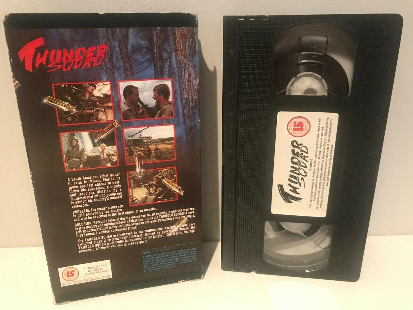 Thunder Squad: Wild Team (1985) Miami/Mercenaries - Explosive Action - Pal VHS-