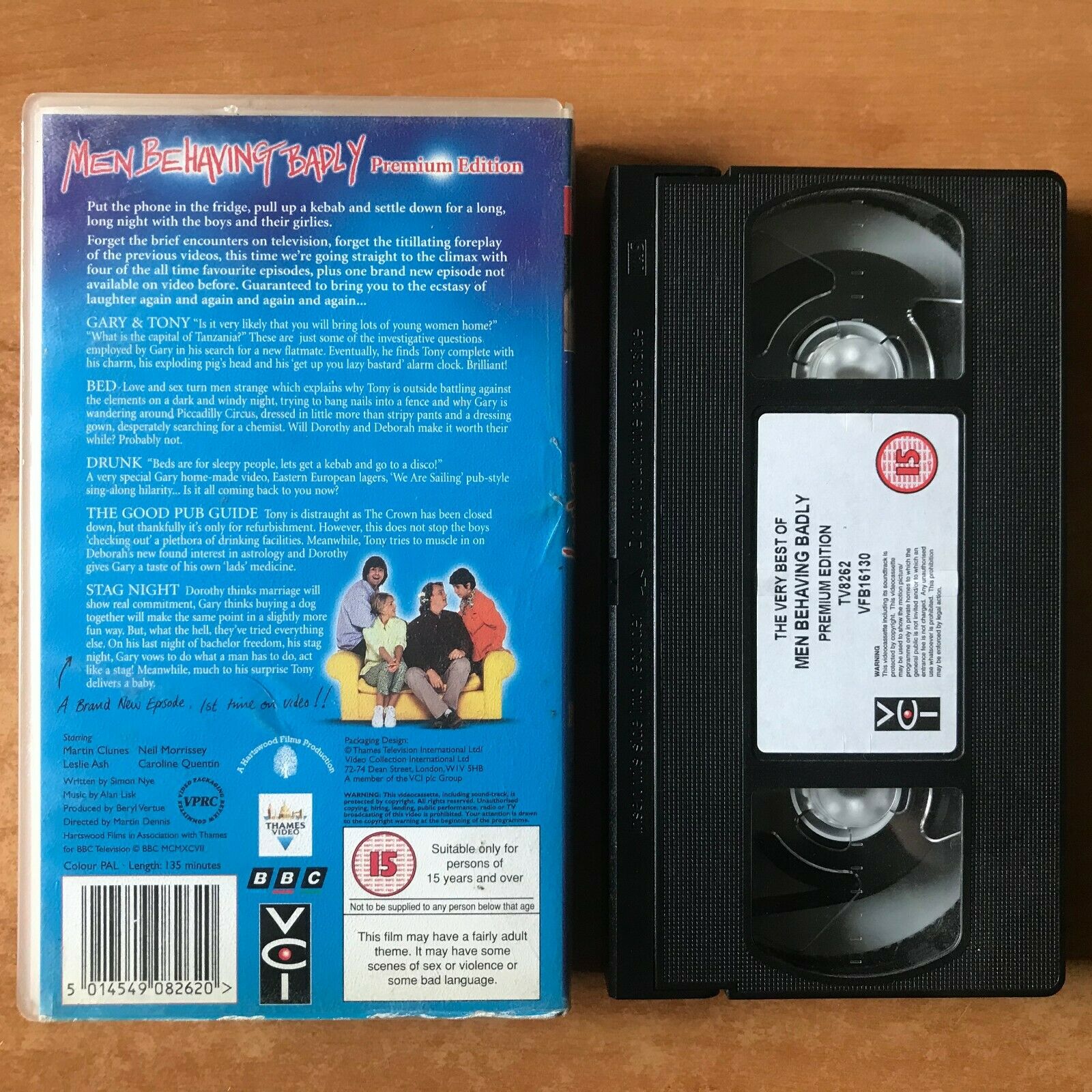 [The Very Best Of] Men Behaving Badly: "Stag Night"; BBC Series - Comedy - VHS-