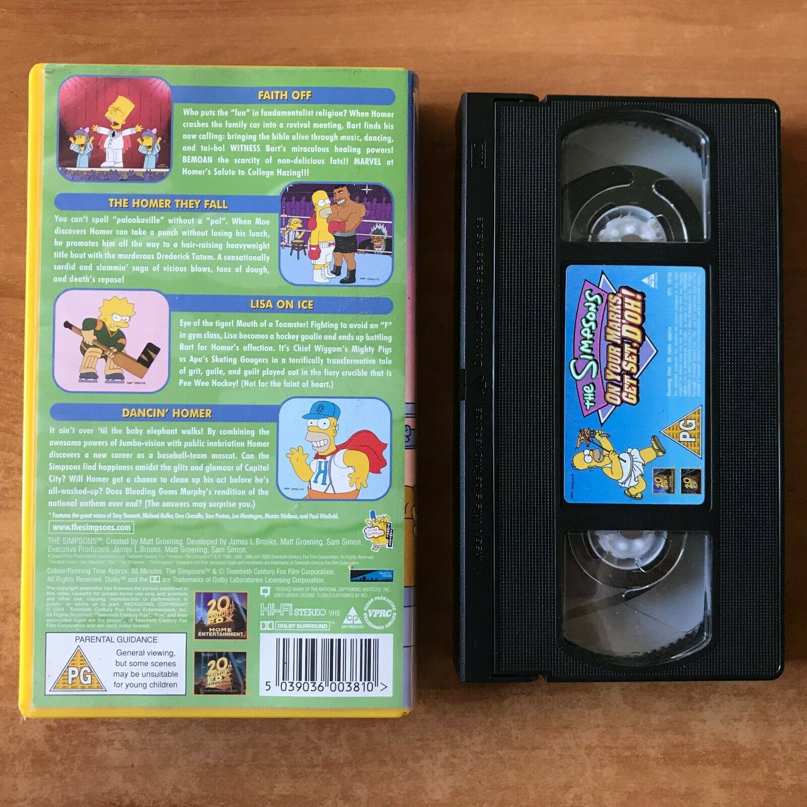 The Simpsons: On Your Marks, Get Set, D'oh! [Matt Groering] Animated - Pal VHS-