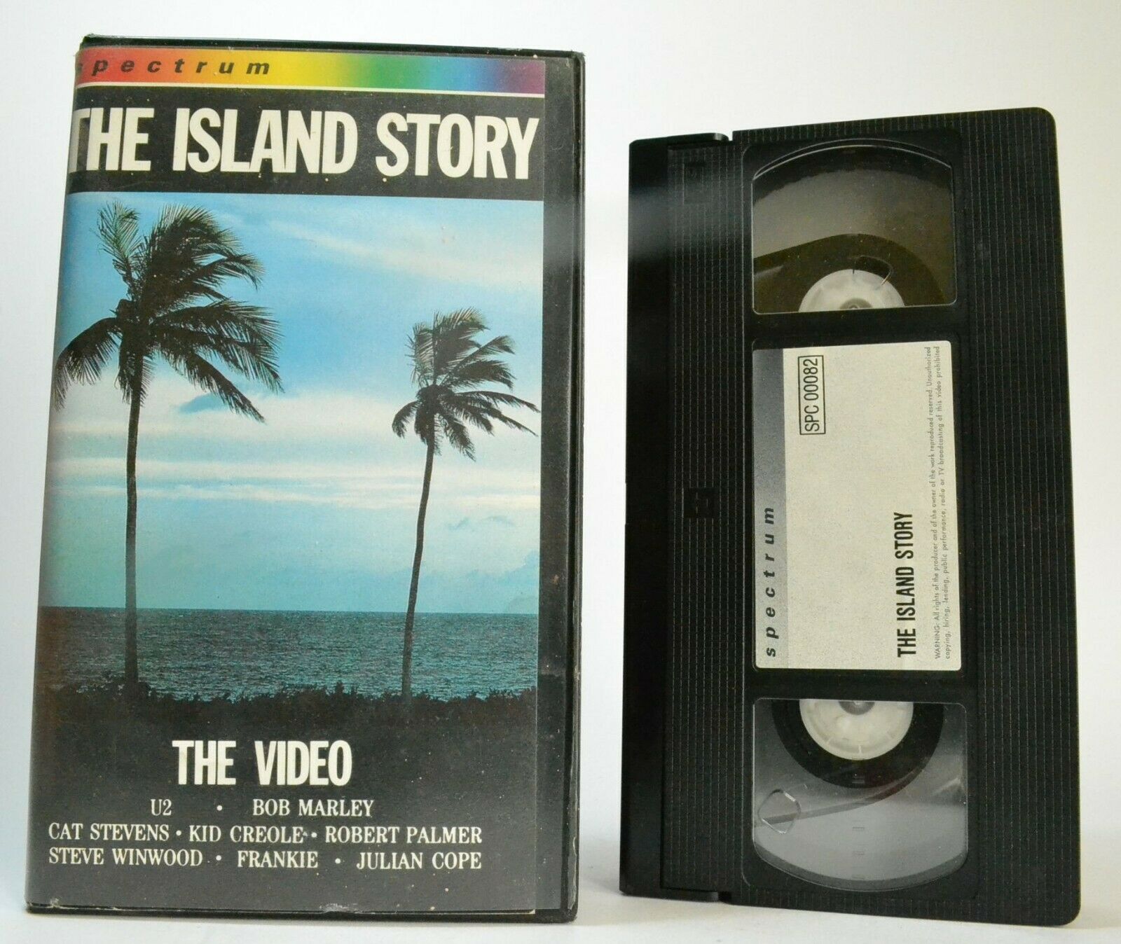 The Island Story [Spectrum]: U2 - Bob Marley - Cat Stevens - Robert Palmer - VHS-