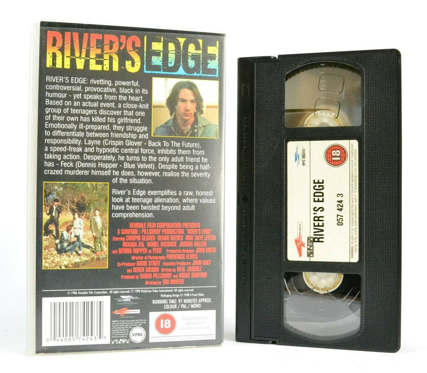 River's Edge: A T.Hunter Film - Independent Crime Movie - Keanu Reeves - VHS-