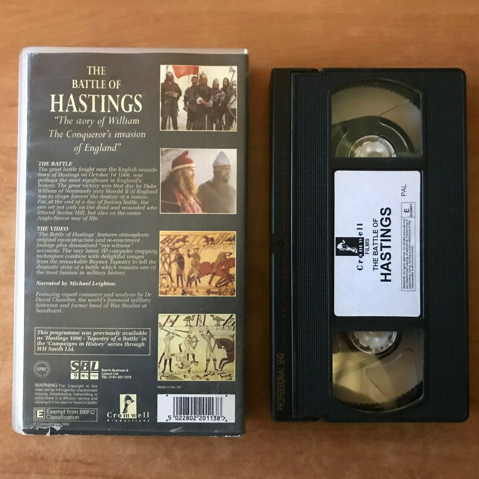 The Battle Of Hastings ['History Of Warwafe' Series] Michael Leighton - Pal VHS-