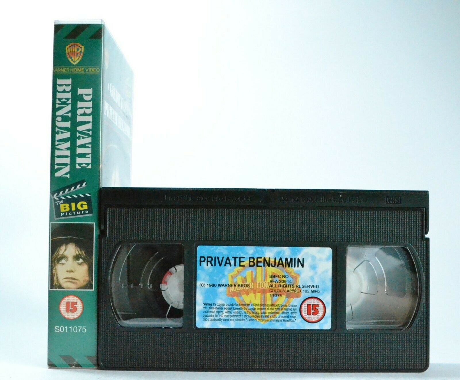 Private Benjamin: A Howard Zieff Film - Military Comedy - Goldie Hawn - Pal VHS-