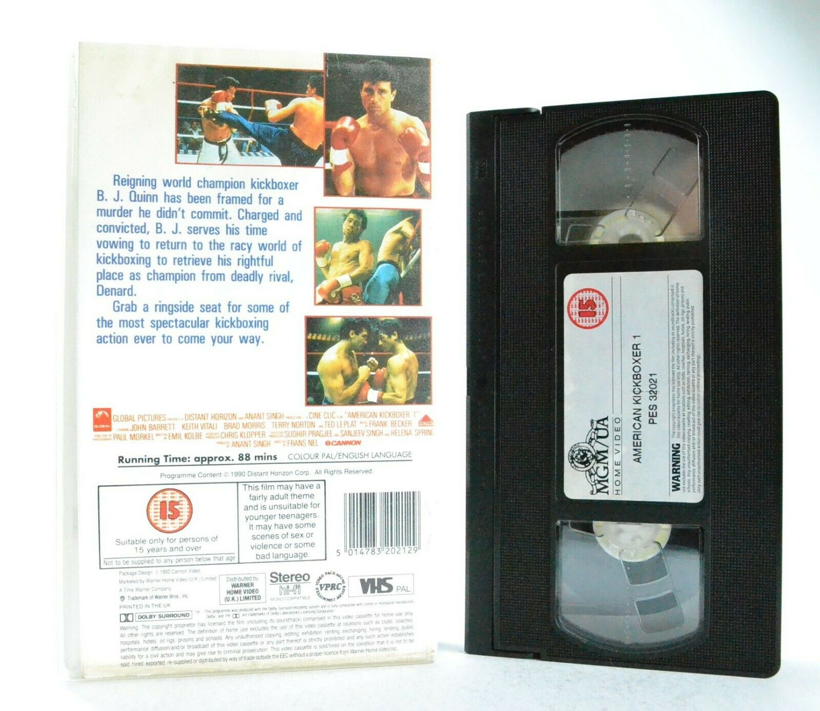 American Kickboxer 1: John Barrett - Bloodsport Martial Art - Action Video - VHS-