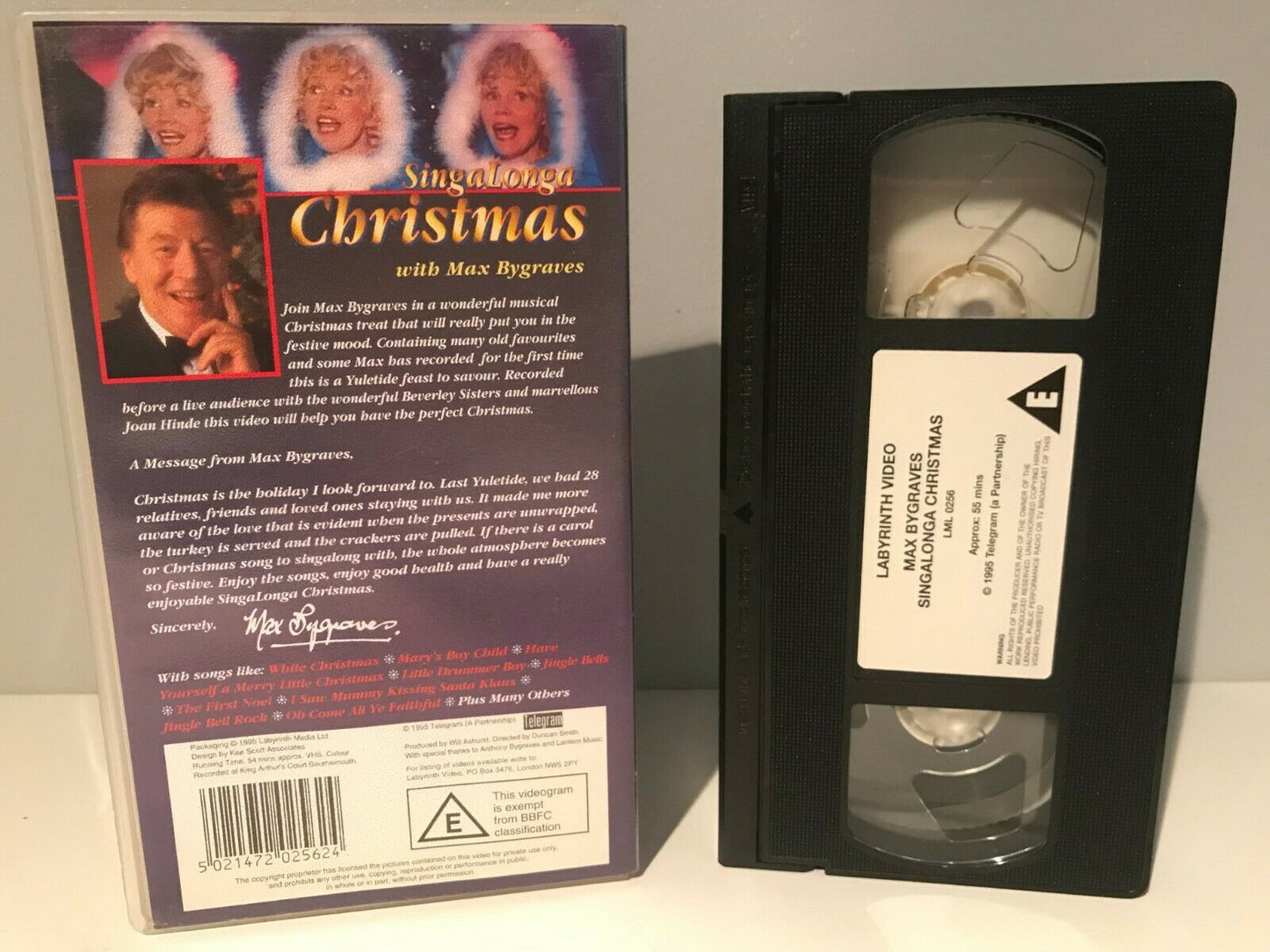 Max Bygraves: Sing Along Christmas - The Beverly Sisters - Joan Hinde - Pal VHS-