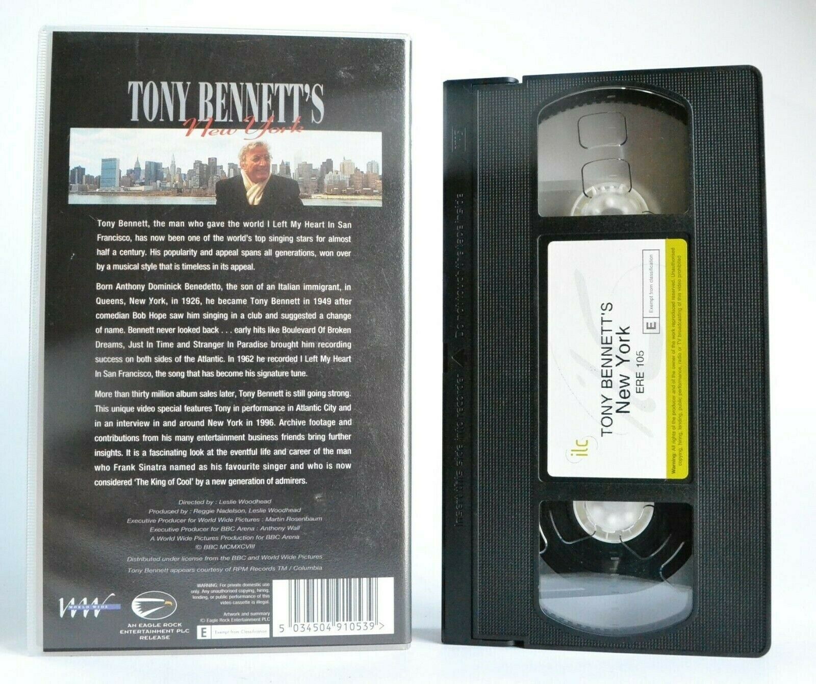 New York: By Tony Bennett - (1996) Interview - Live Performance - Music - VHS-