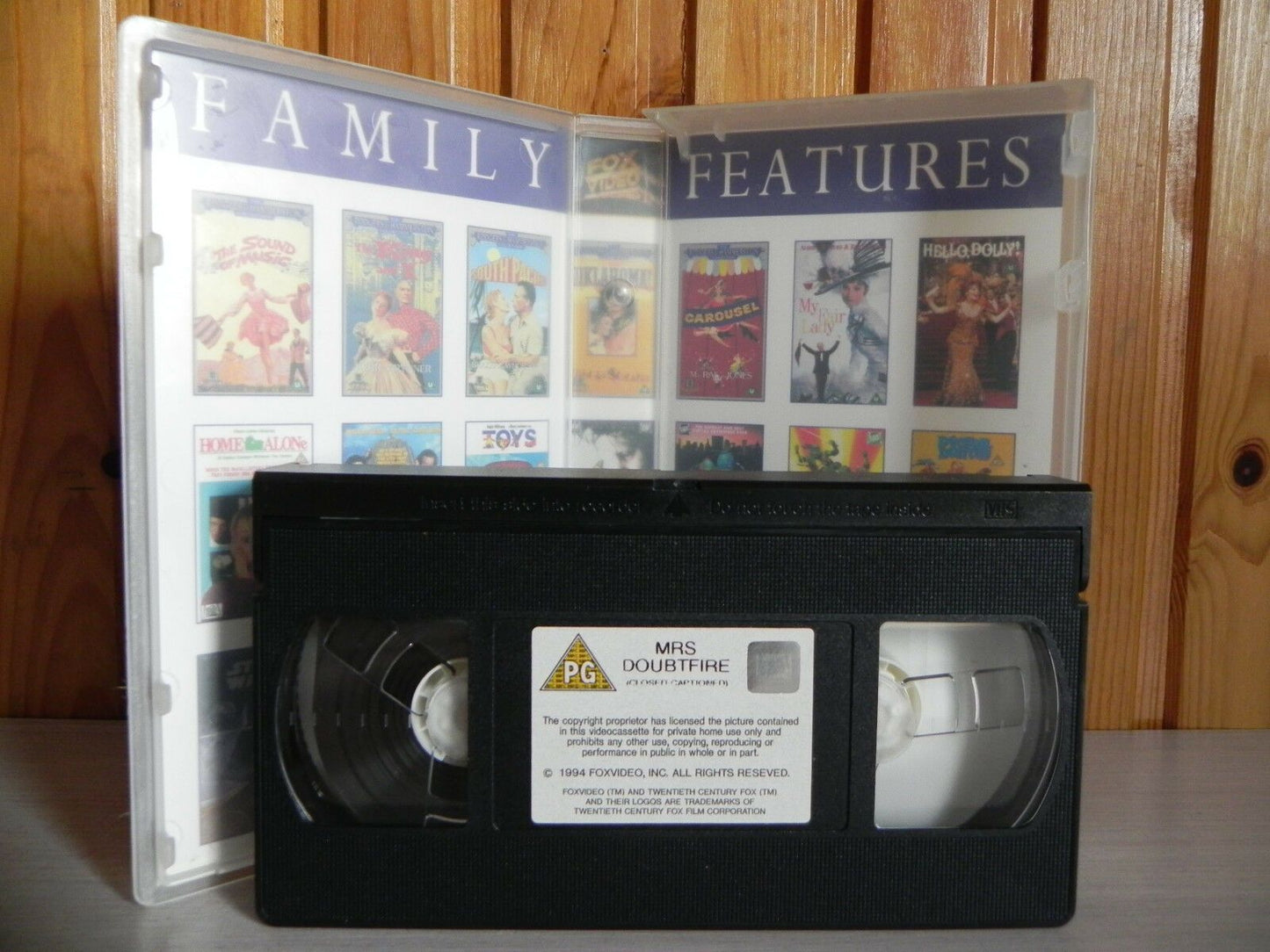 Mrs. Doubtfire - Fox Video - Transgender - Comedy - Robin Williams - Pal VHS-