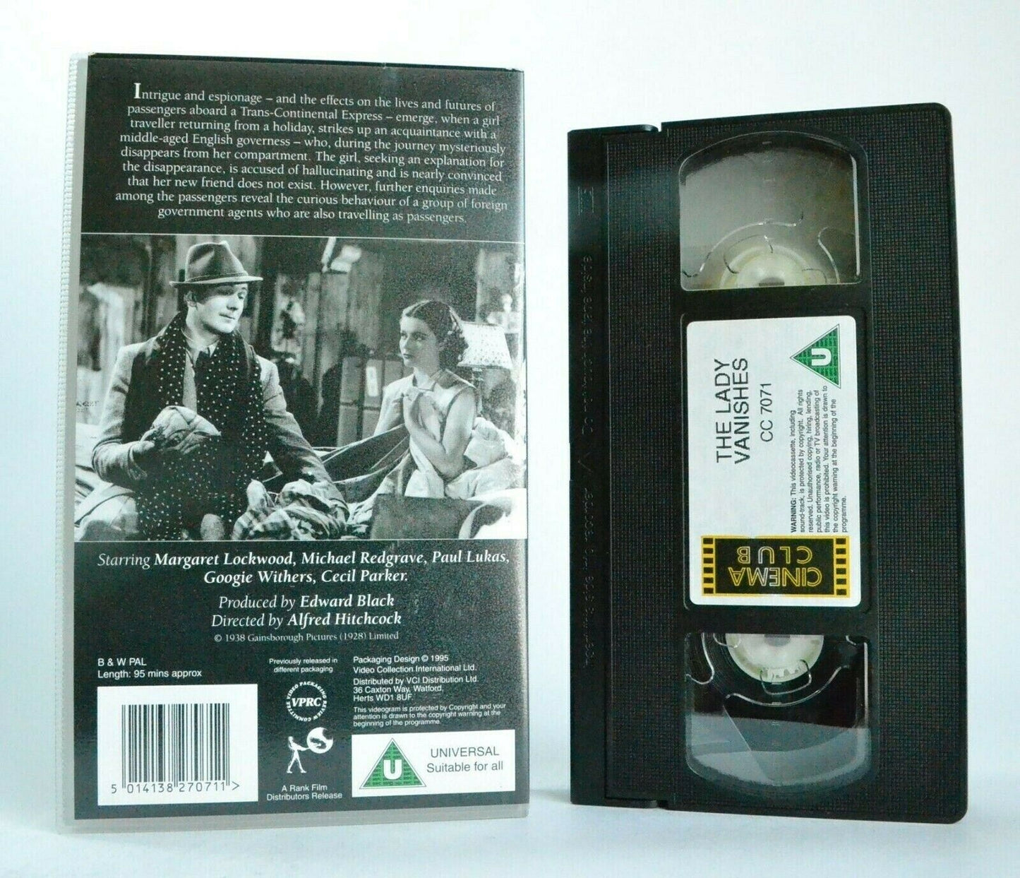 The Lady Vanishes: Alfred Hitchcock Film (1938) - British Mystery Thriller - VHS-